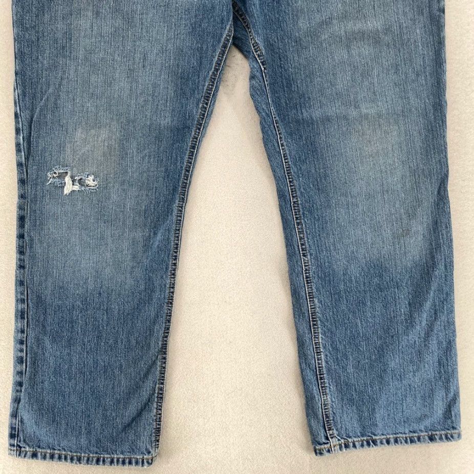 Vintage Cinch White Label Jeans Mens 40x32 Relaxed Straight Blue Denim Western Cowboy Shirt Size US 40 / EU 56 - 3 Thumbnail