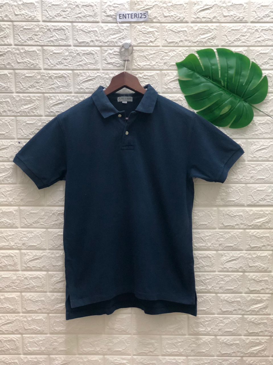 Vintage vintage Basic Of America polo dark blue Size US M / EU 48-50 / 2 - 1 Thumbnail