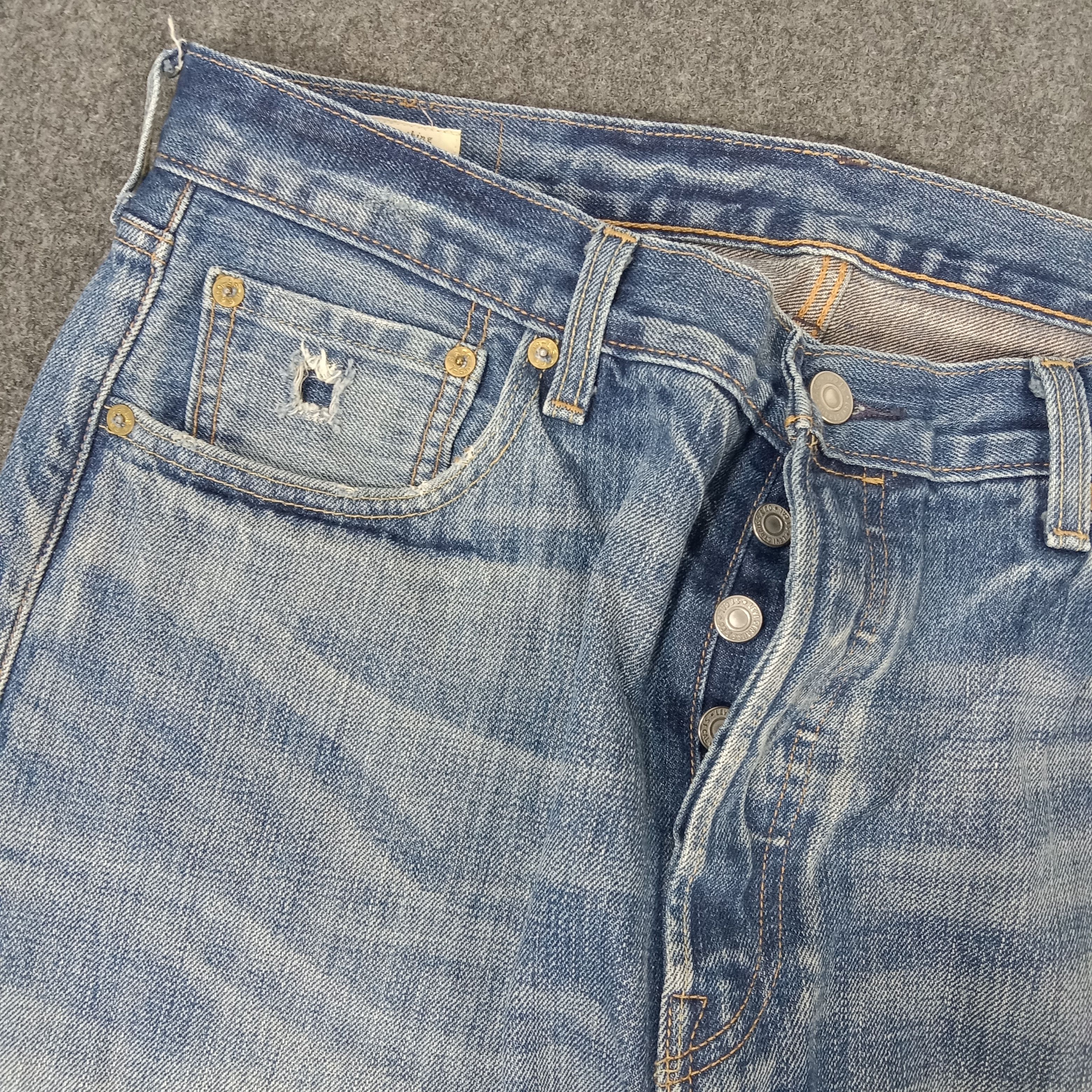 Levi's × Vintage Levi's American Distressed Style Denim Jeans Size US 32 / EU 48 - 3 Thumbnail