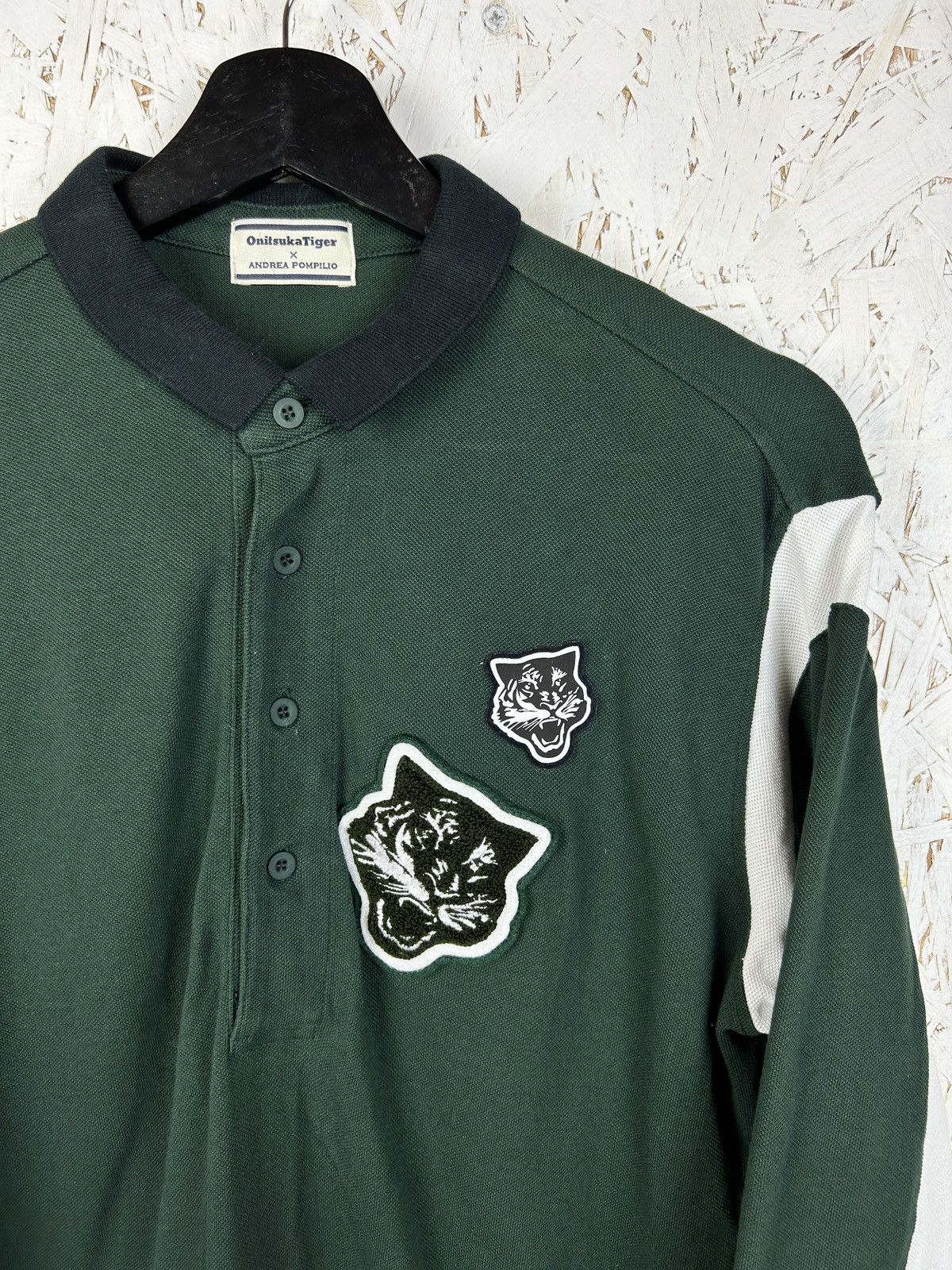 Andrea Pompilio Onistuka Tiger x Andrea Pompilio Tiger Logo Polo Long Sleeve Size US M / EU 48-50 / 2 - 2 Thumbnail