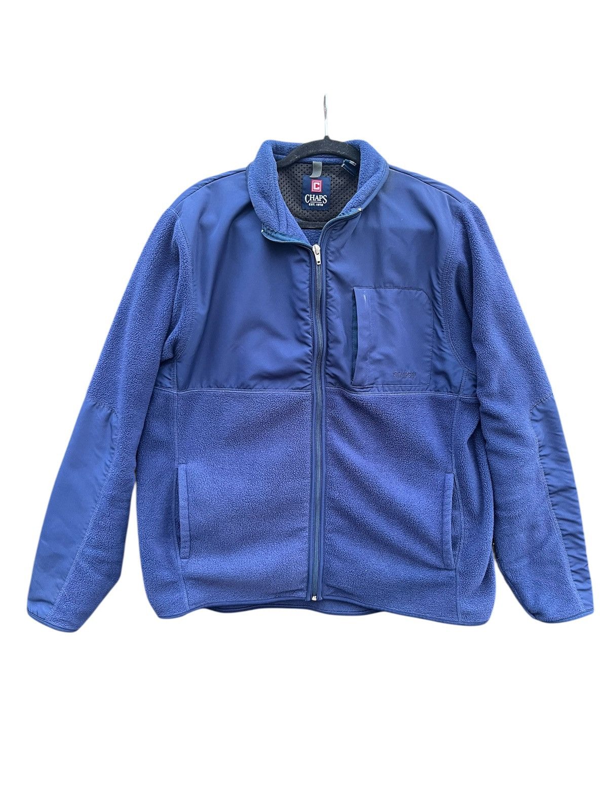 Chaps Ralph Lauren Title: Vintage Chaps Navy Blue Full-Zip Fleece Jacket Style Size US L / EU 52-54 / 3 - 1 Thumbnail