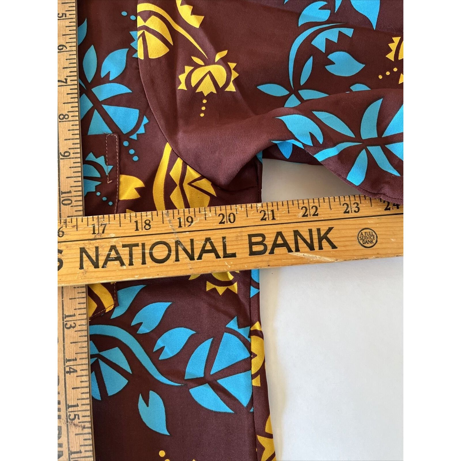 Other Pomare Vintage Men’s M Brown Floral Polyester Hawaiian Shirt Size US M / EU 48-50 / 2 - 11 Thumbnail