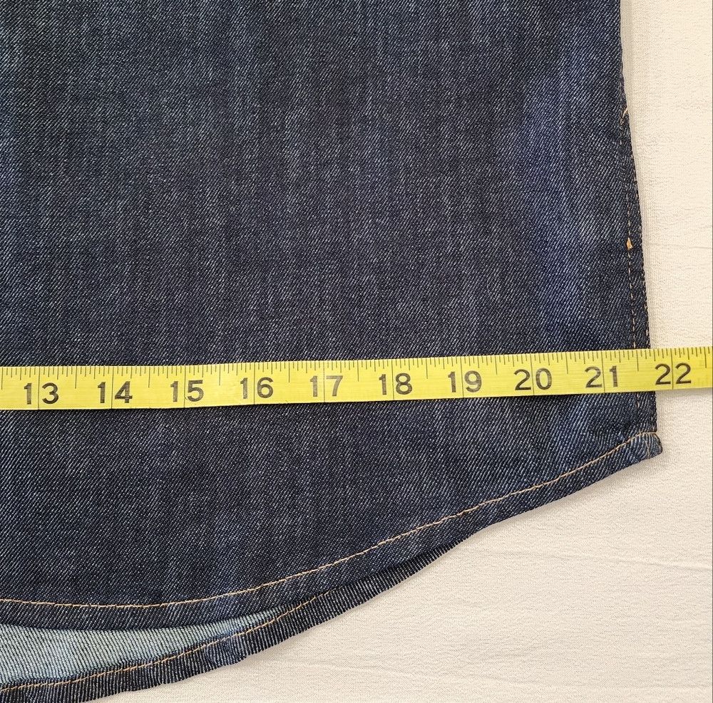 Chaps Chaps Men's Dark Denim Button Front L/S Soft Shell shirt Size US M / EU 48-50 / 2 - 6 Thumbnail
