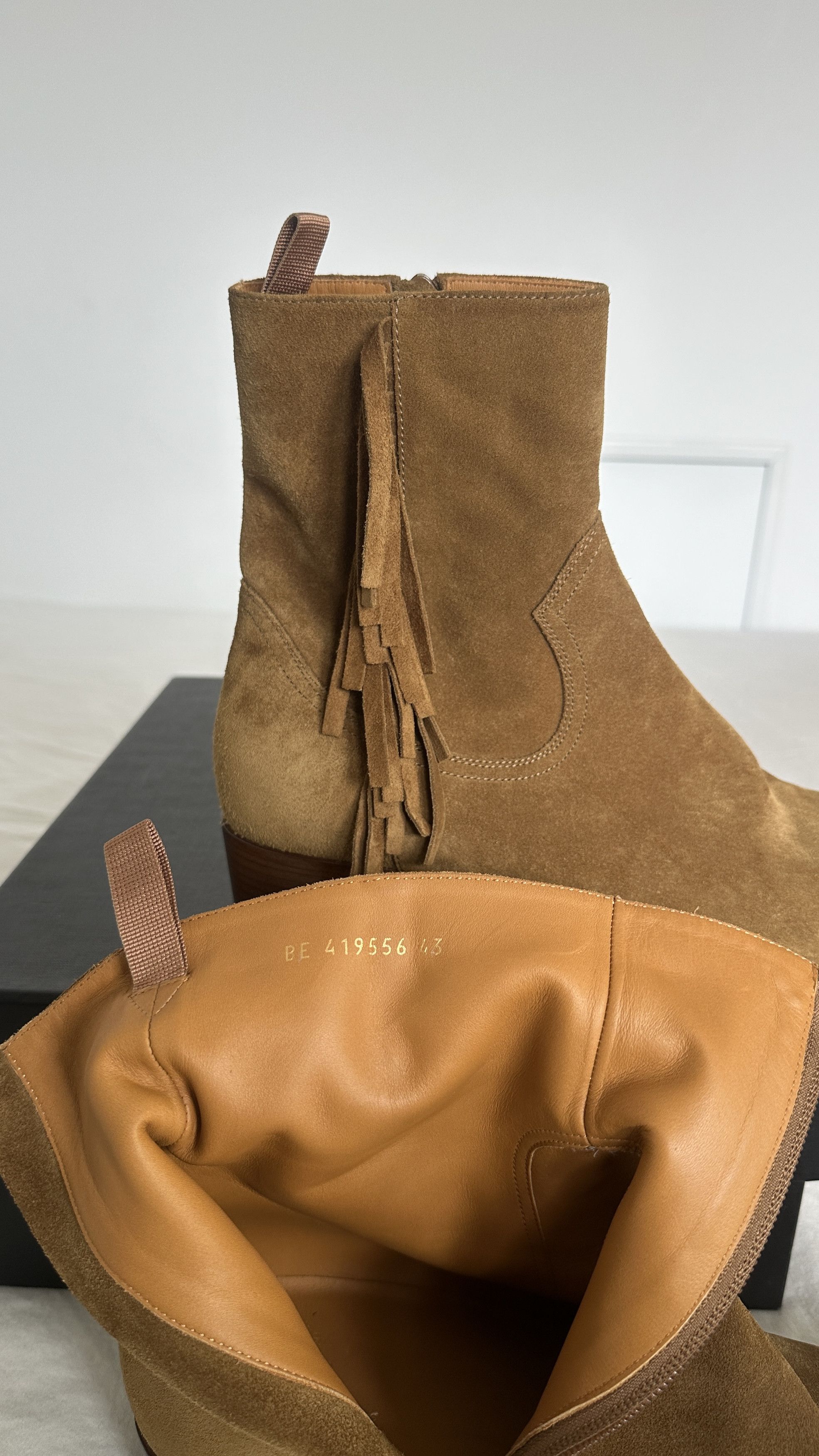 Saint Laurent Paris SLP Fringe Boots Size US 10 / EU 43 - 5 Thumbnail