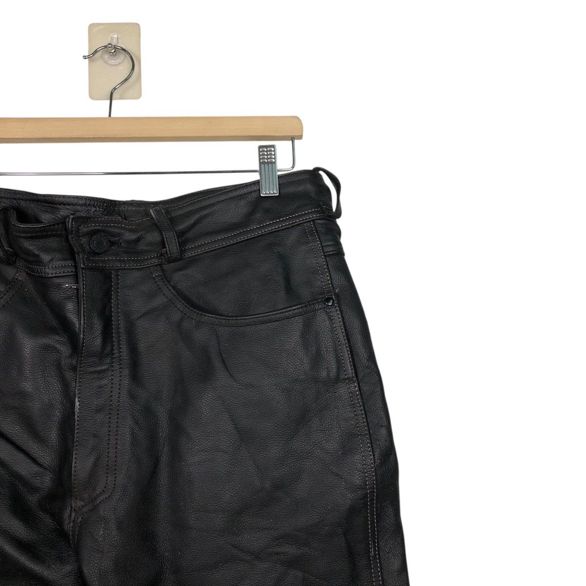Vintage Rookie Leathers Black Protective Motorcycle Trousers Size US 30 / EU 46 - 7 Thumbnail
