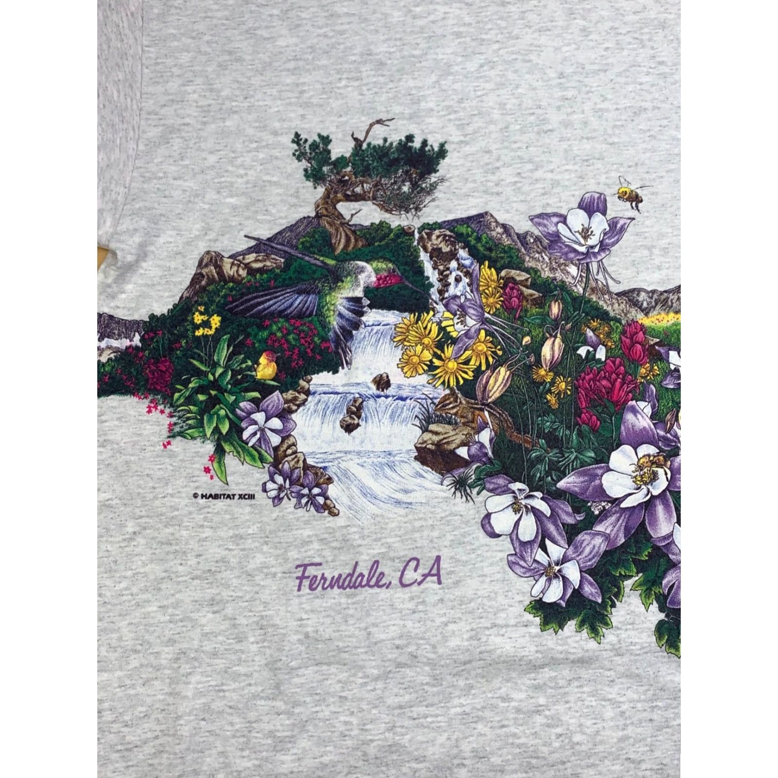 Doublet VINTAGE Signal Nature Shirt XL Gray 90s Unisex Adults Short Sleeve Crew Neck Graphic Print T-Shirt Size US XL / EU 56 / 4 - 7 Thumbnail