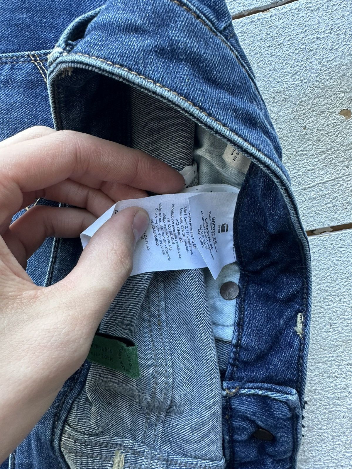 G-Star 🚨PUNK G STAR OPIUM 96 BLUE MENS JEANS Y2k BIKER Size US 28 / EU 44 - 14 Thumbnail