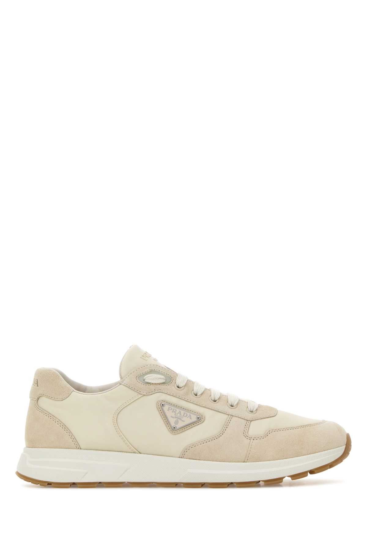 Prada Sand Re-Nylon And Suede Prax Sneakers Size US 9 / EU 42 - 1 Thumbnail