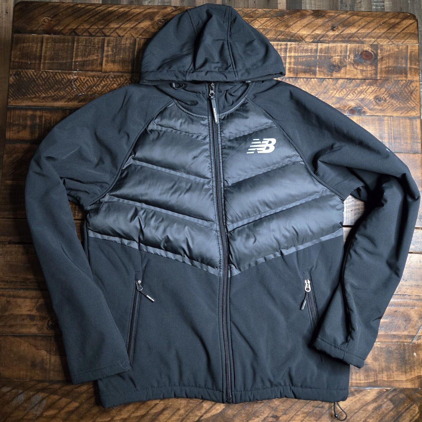 New Balance New Balance Jacket Mens S Puffer Fleece Black Hooded Zip C2 Size US S / EU 44-46 / 1 - 3 Thumbnail