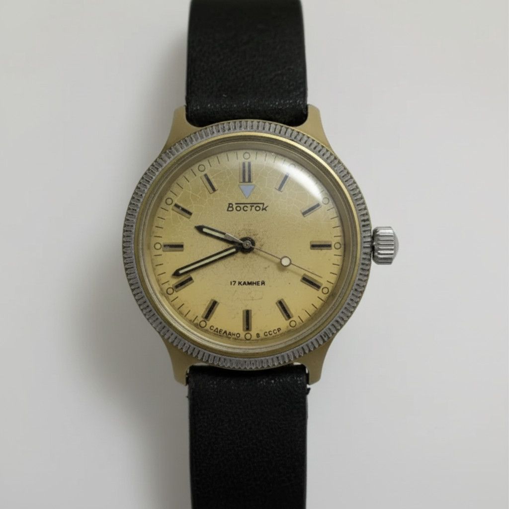 Vintage Vintage Vostok USSR Mechanical Watch 17 Jewels Gold Tone Size ONE SIZE - 1 Thumbnail