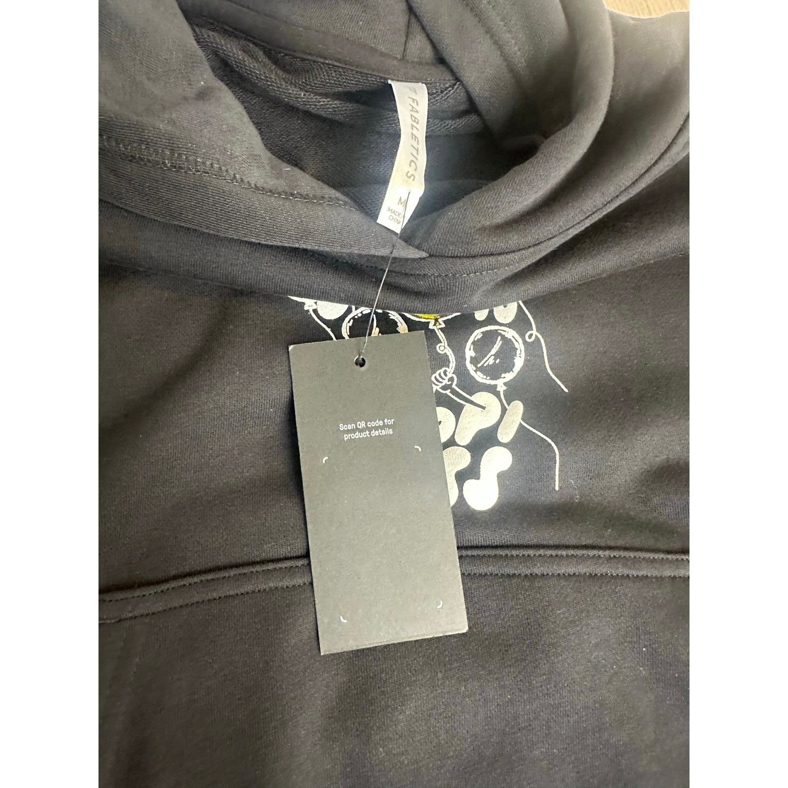 Fabletics Fabletics x S.W. Smiley Cotton Black Hoodie - Size M - New Size US M / EU 48-50 / 2 - 10 Thumbnail