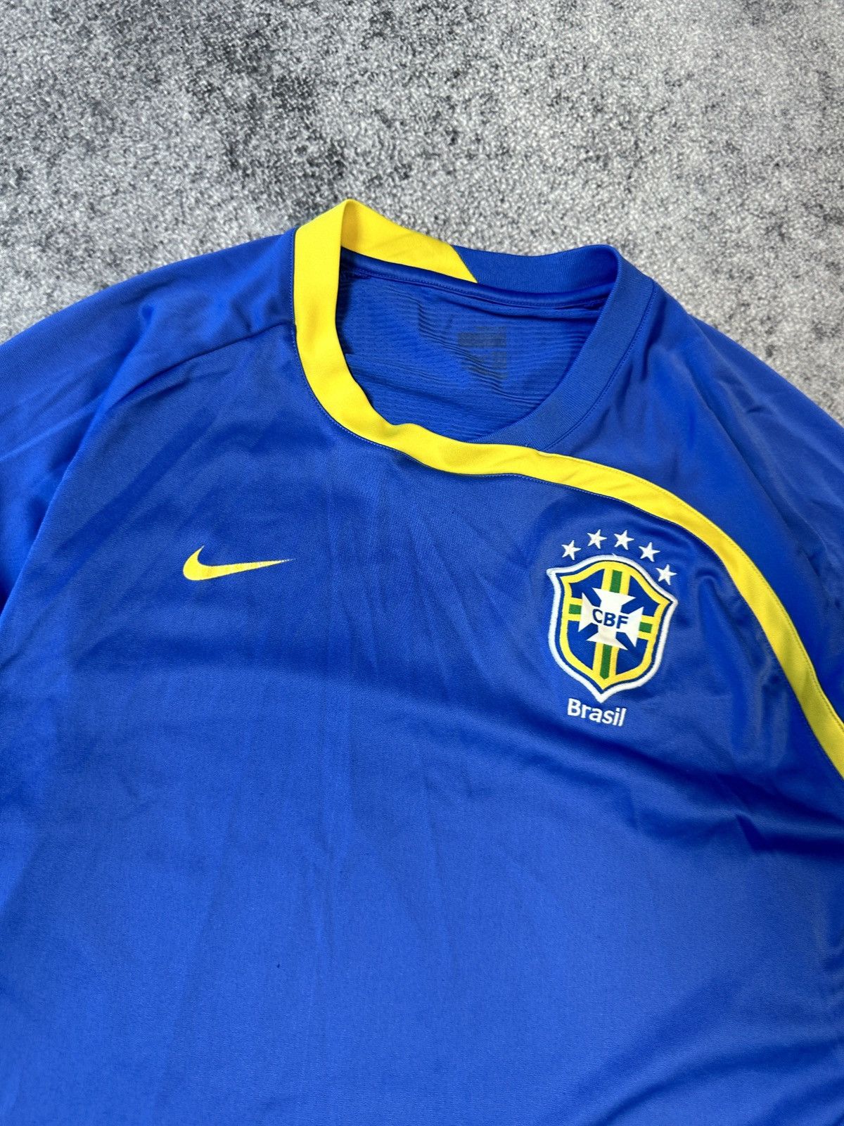 Nike × Vintage Vintage Nike Brazil Soccer Jersey Blokecore Style Rare M Size US M / EU 48-50 / 2 - 3 Thumbnail