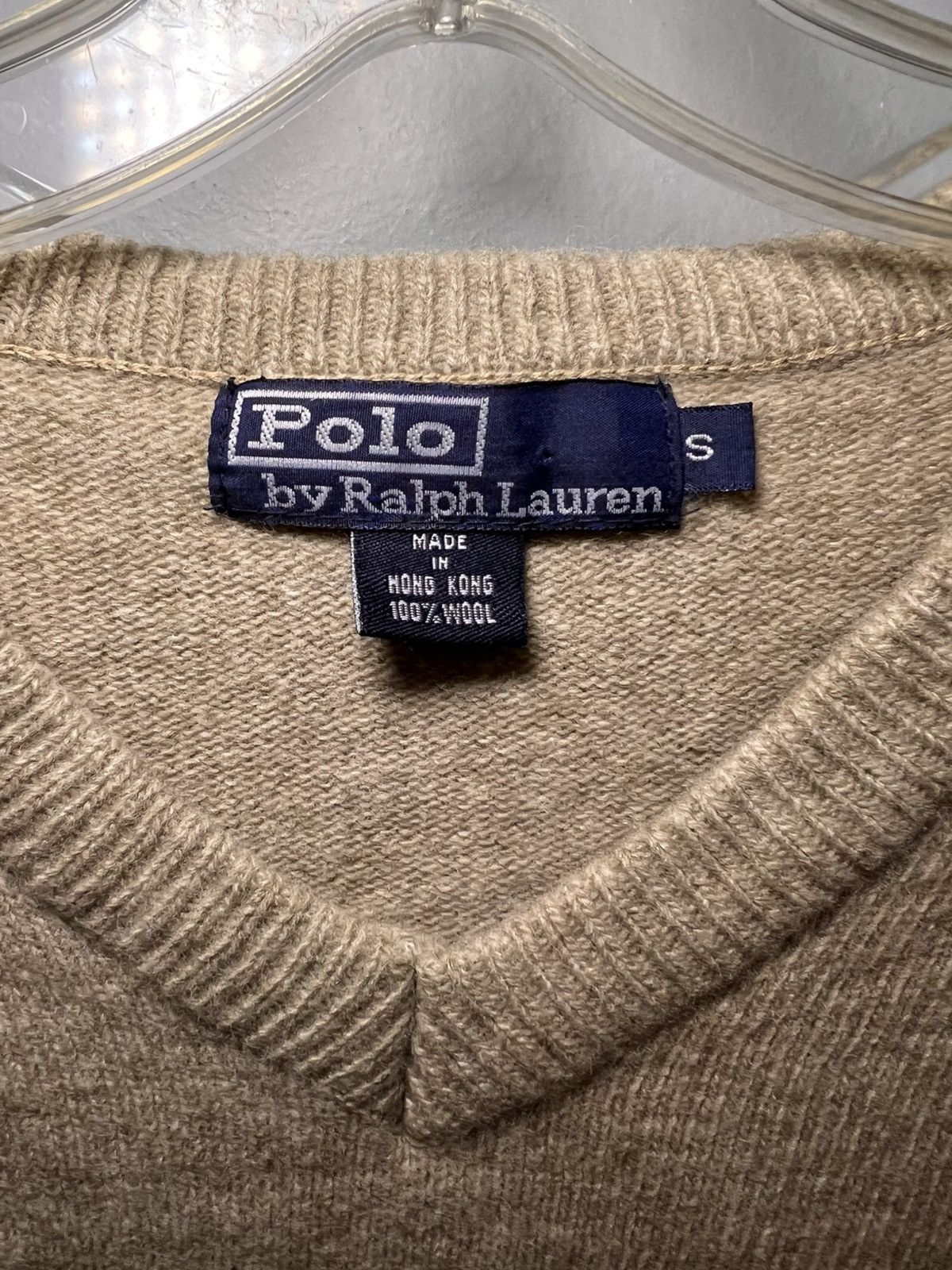 Polo Ralph Lauren Vintage Polo Ralph Lauren 100% wool v-neck sweater Size US S / EU 44-46 / 1 - 4 Thumbnail