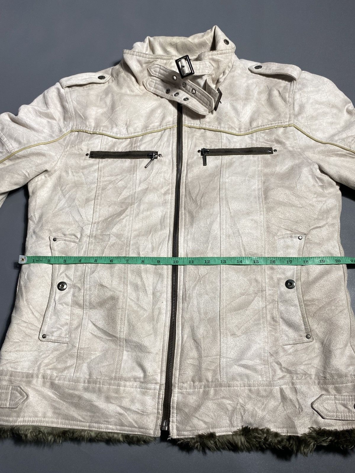 Japanese Brand Waxed Fur Rider Bondage Suede Jacket Size US L / EU 52-54 / 3 - 13 Thumbnail