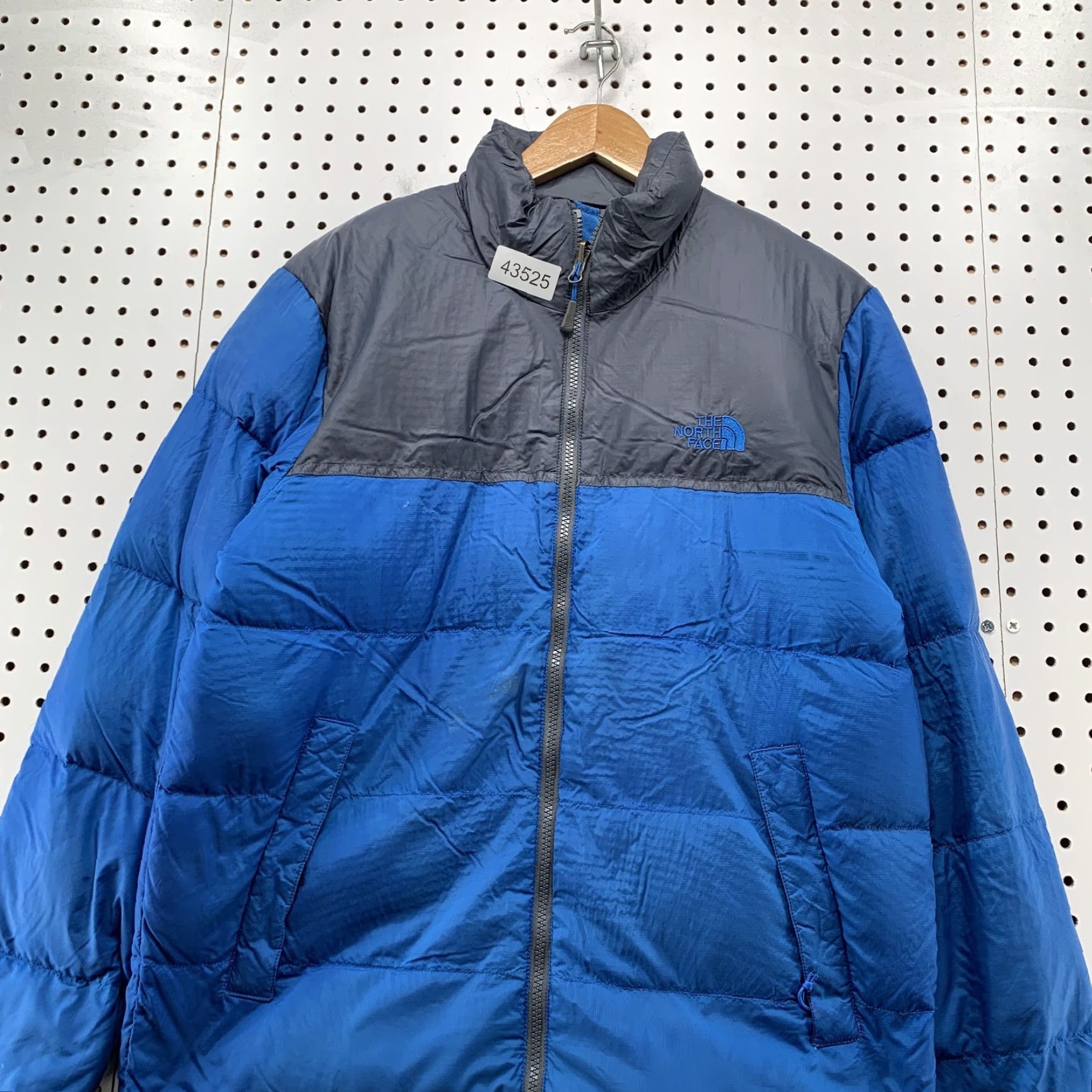 The North Face The North Face 700 Down Puffer Jacket Mens Small Blue Gray Winter - Regular Fit, Down Insulation, Nylon Shell, Zip, Logo, Outdoor, Men Size US S / EU 44-46 / 1 - 2 Thumbnail