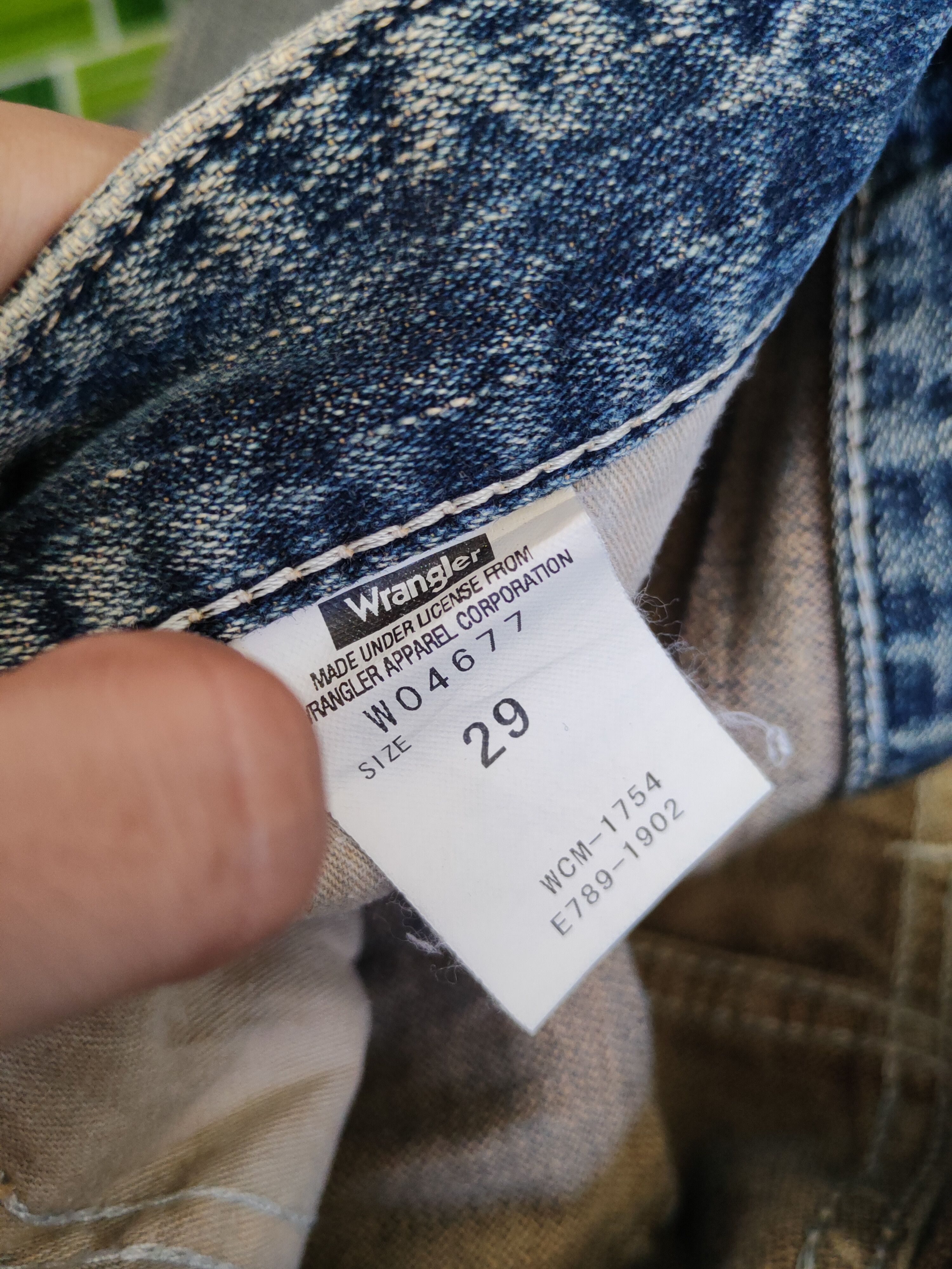 Japanese Brand Wrangler Dark Blue Faded Distressed Ripped Jeans #S1644 Size 30" / US 8 / IT 44 - 15 Thumbnail
