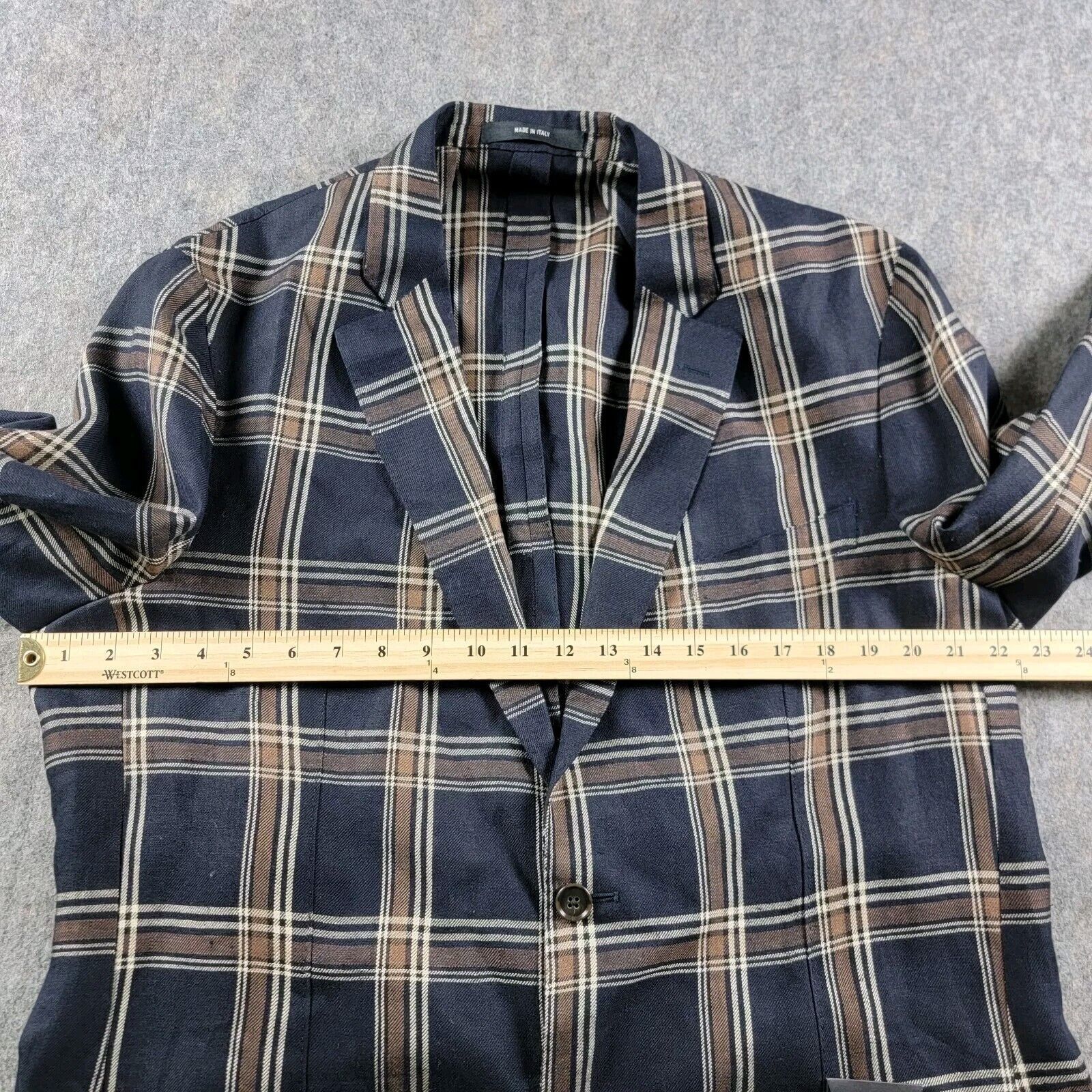 Todd Snyder Todd Snyder Mens Plaid Linen Sport Coat Blazer *Read Size 44L - 4 Thumbnail