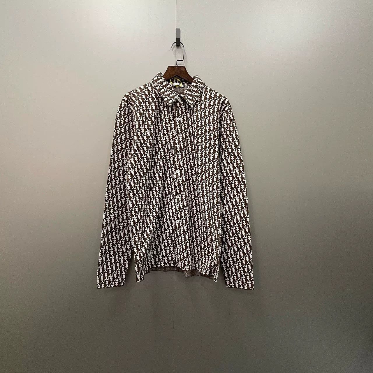 Dior Dior Brown Monogram Long Sleeve Shirt Size XS / US 0-2 / IT 36-38 - 1 Thumbnail