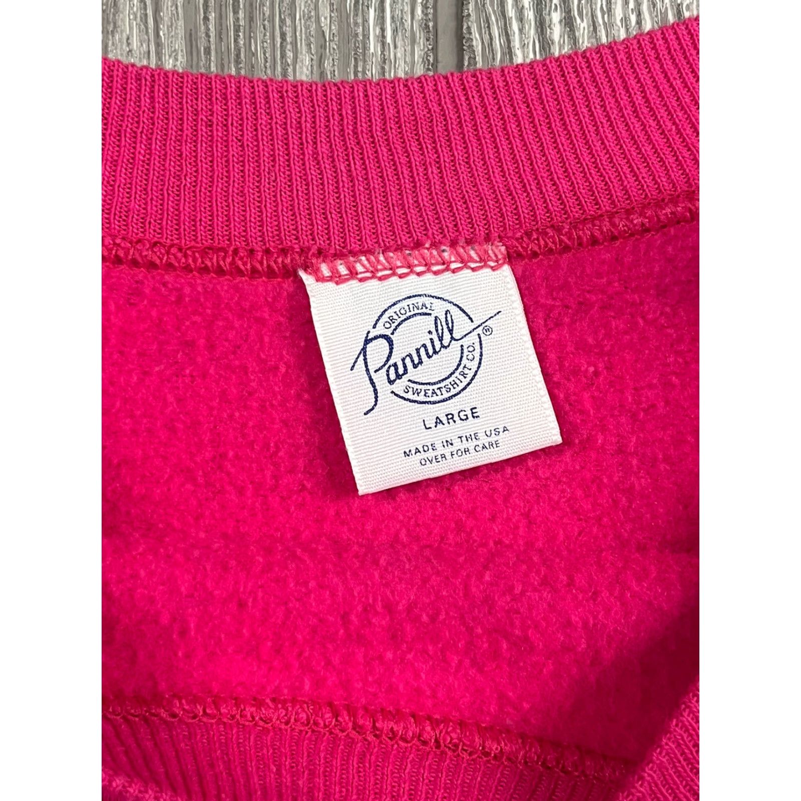 Twins VINTAGE Pannill Sweatshirt Women’s L Maternity 80s Pink Graphic Print “There’s More Two Love” Size L / US 10 / IT 46 - 5 Thumbnail