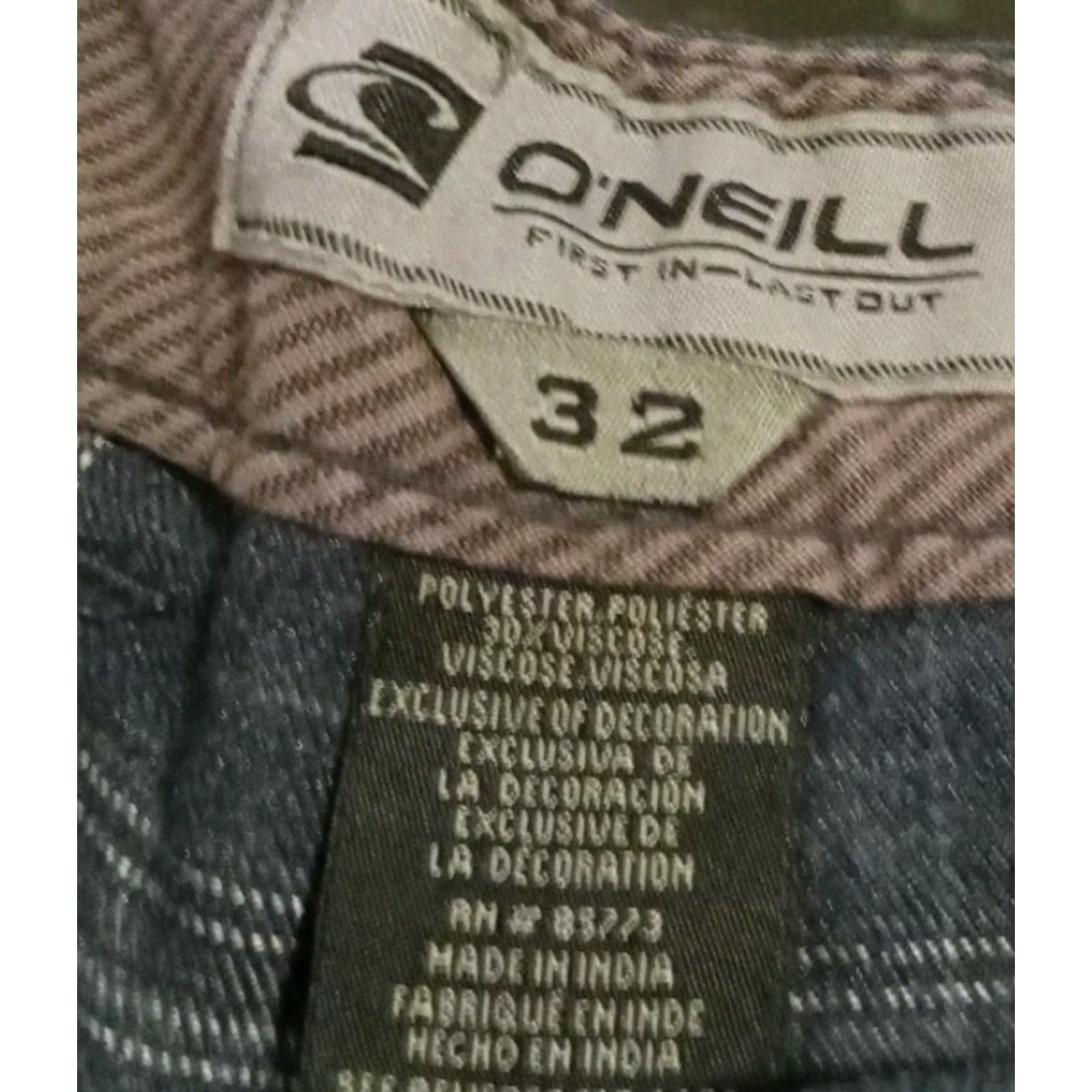 O'Neill O'neill Bermuda Shorts 32" Waist 21" Long Purple Plaid Beach Bum Golfer Traveler Casual Mens Bermuda Shorts 32 Purple Size US 32 / EU 48 - 2 Thumbnail