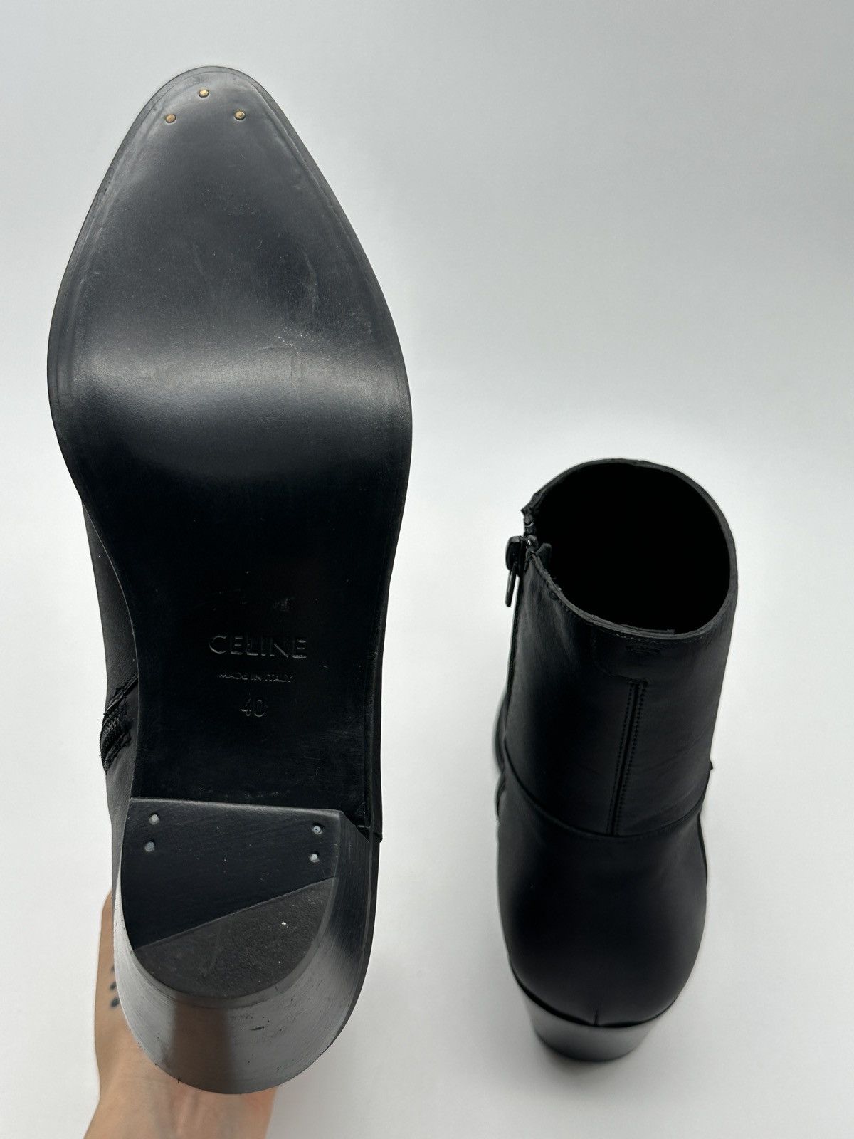 Celine Leather Ankle Boots. Size 40 Size US 7 / EU 40 - 13 Thumbnail