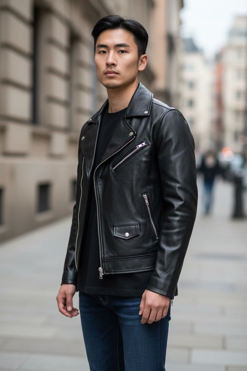Karl Lagerfeld Karl Lagerfeld mens leather jacket Size US XL / EU 56 / 4 - 2 Thumbnail