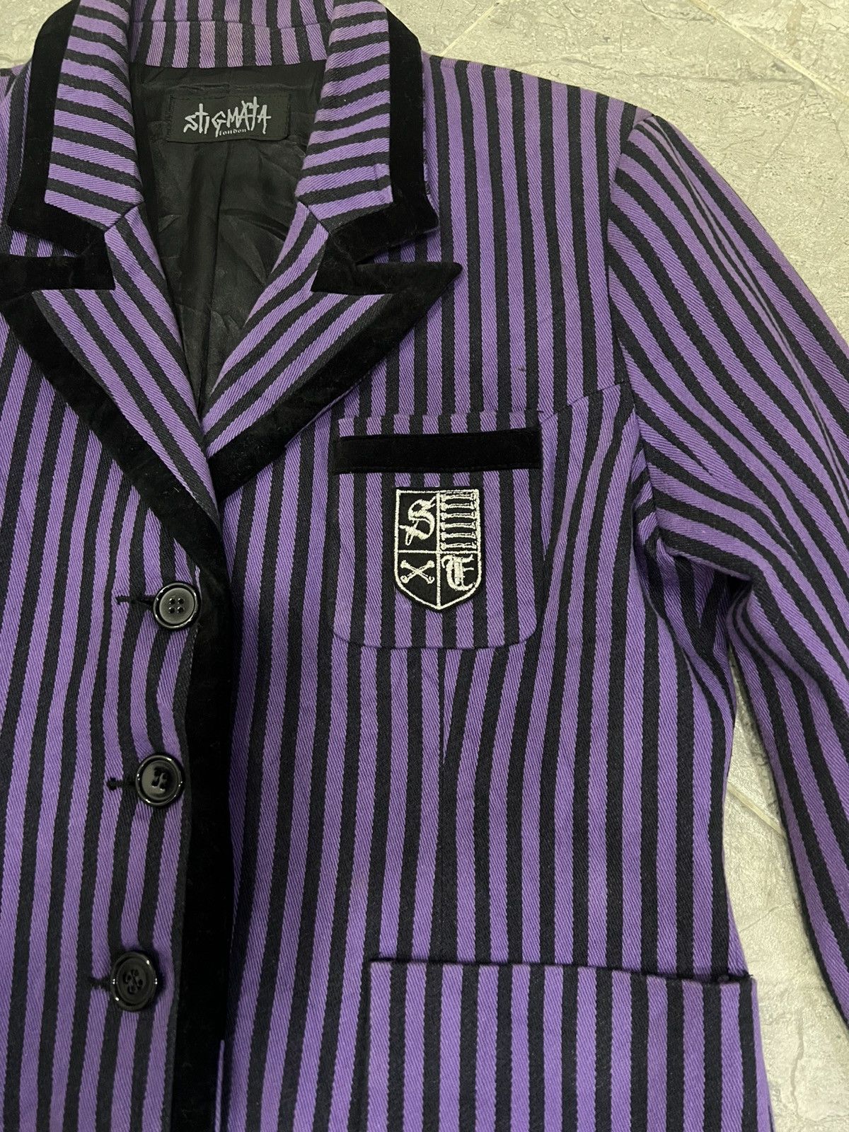 Sex Pot ReVeNGe Stigmata by Sexy Dynamite London Striped School Blazer Size M / US 6-8 / IT 42-44 - 5 Thumbnail