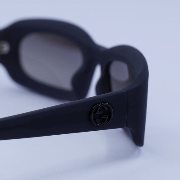 Gucci Gucci GG1786S 001 Sunglasses Dark Grey Opal Rectangle Frame Size ONE SIZE - 10 Thumbnail