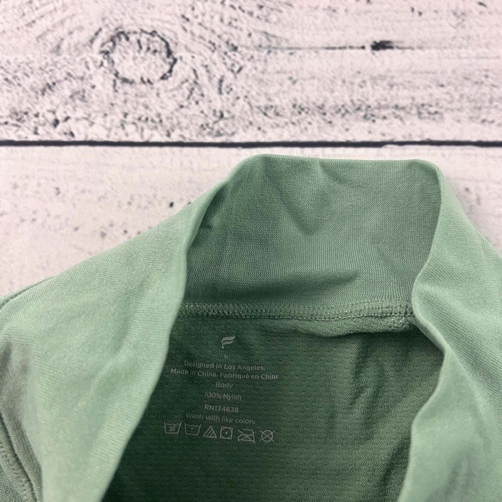 Fabletics Fabletics Training Day 1/4 Zip Seamless Athletic Shirt Men's Large Green Shirt 1/4 Zip Athletic Mens Large Green Size US L / EU 52-54 / 3 - 4 Thumbnail