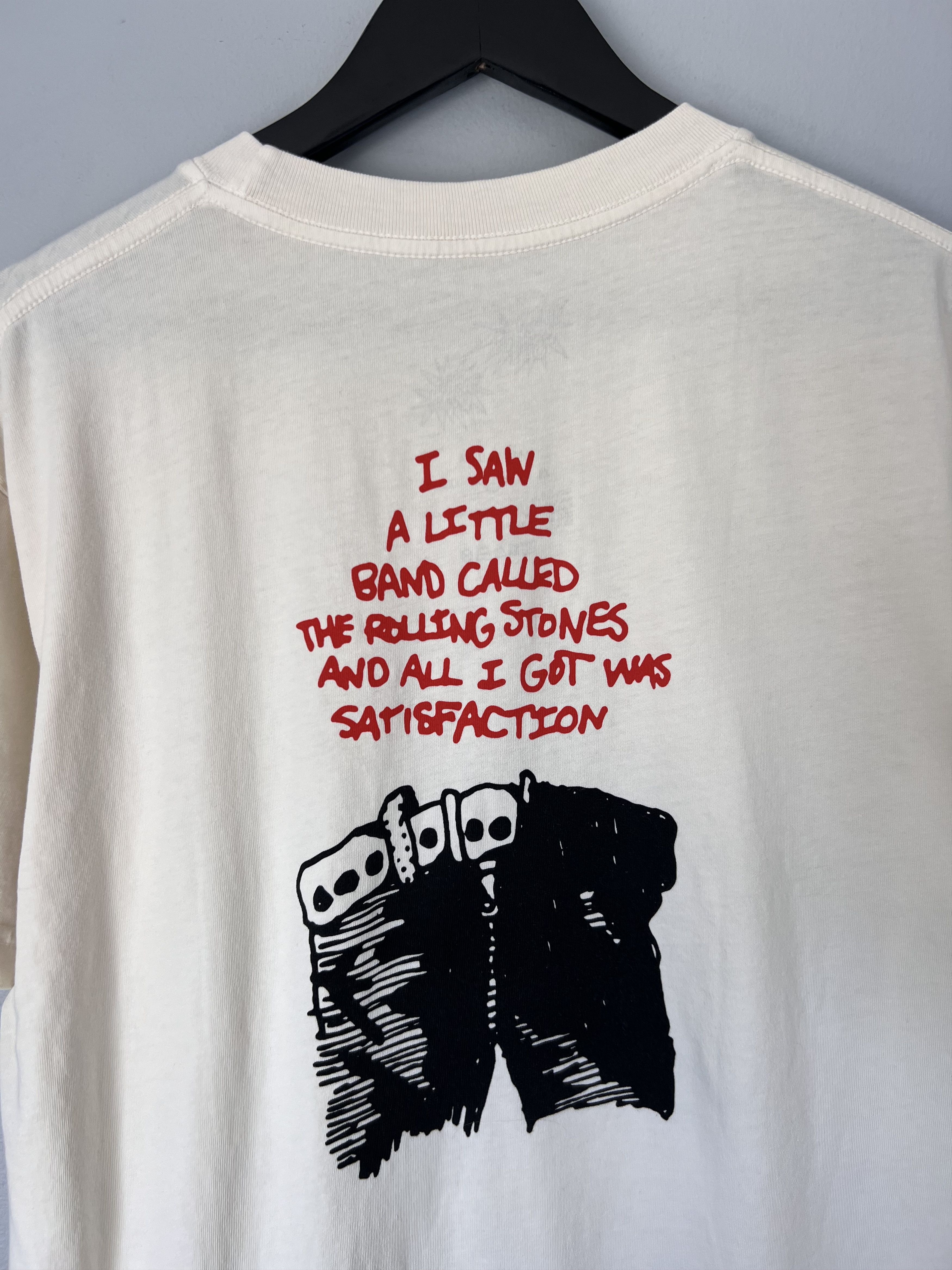 Brain Dead Brain Dead The Rolling Stones Satisfaction Tee in Cream Size US L / EU 52-54 / 3 - 4 Thumbnail