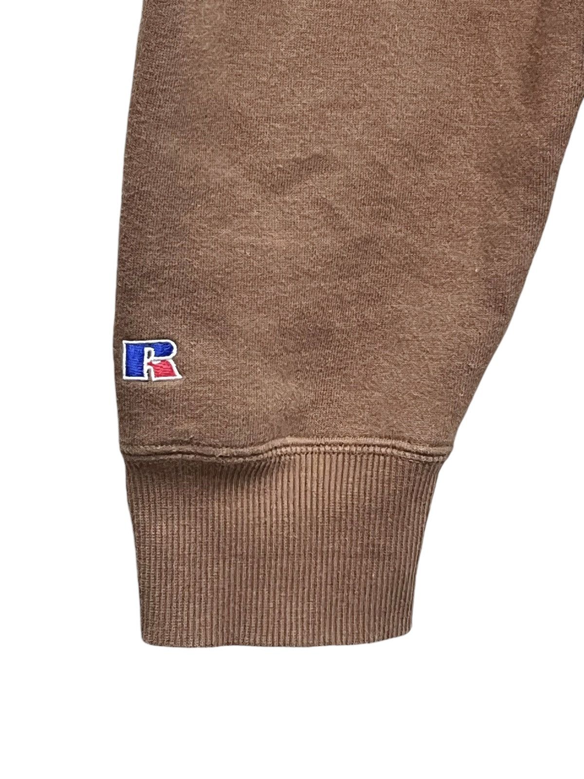 Russell Athletic 🐉RUSSELL Sun Faded Brown YINGYANG DRAGON Embroidered Hoodie Size US L / EU 52-54 / 3 - 12 Thumbnail