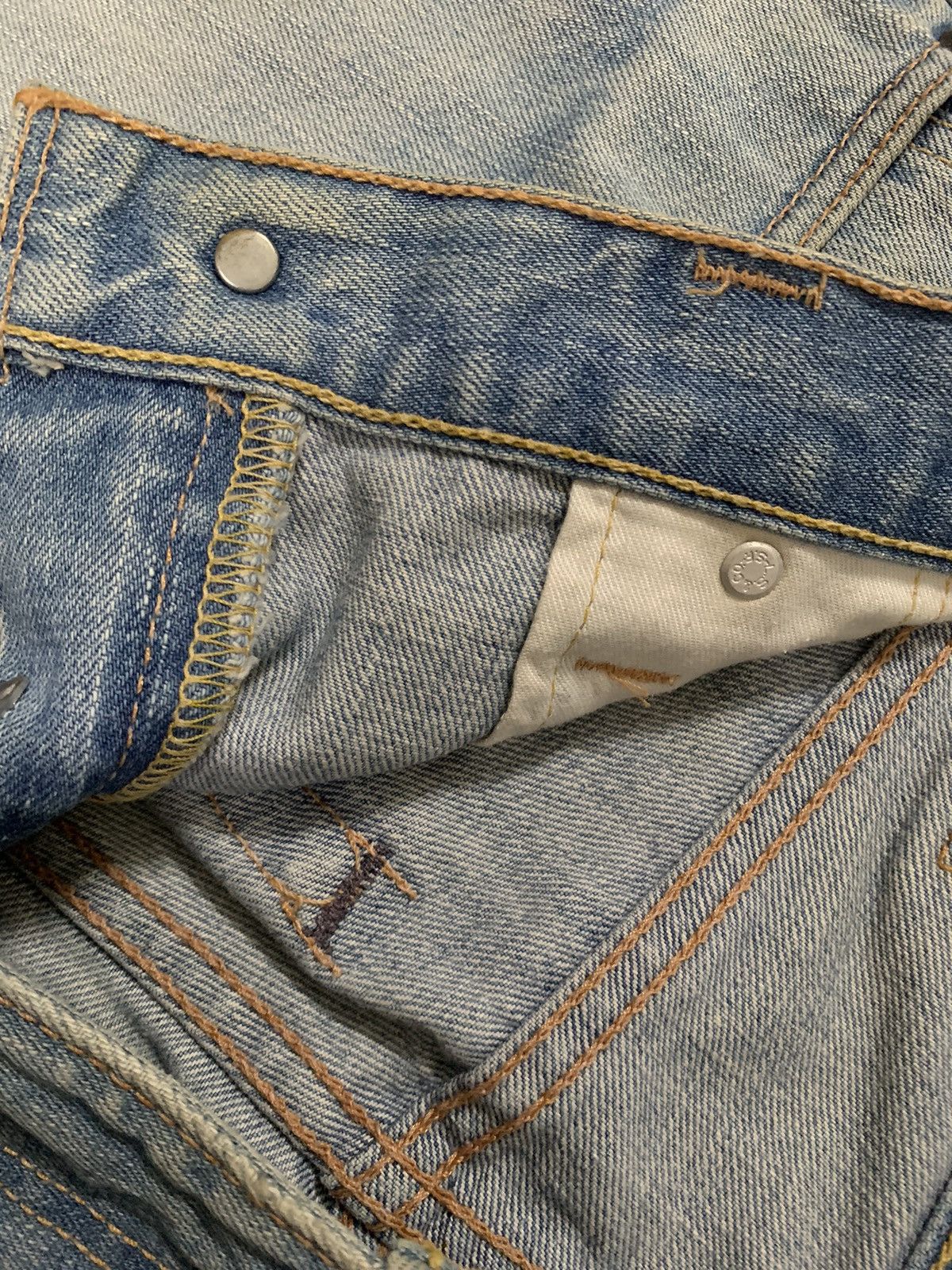 Levi's Vintage 90s Levis 702 Rusty Mud Wash Loose Jeans Size 33x28 Size US 33 - 5 Thumbnail