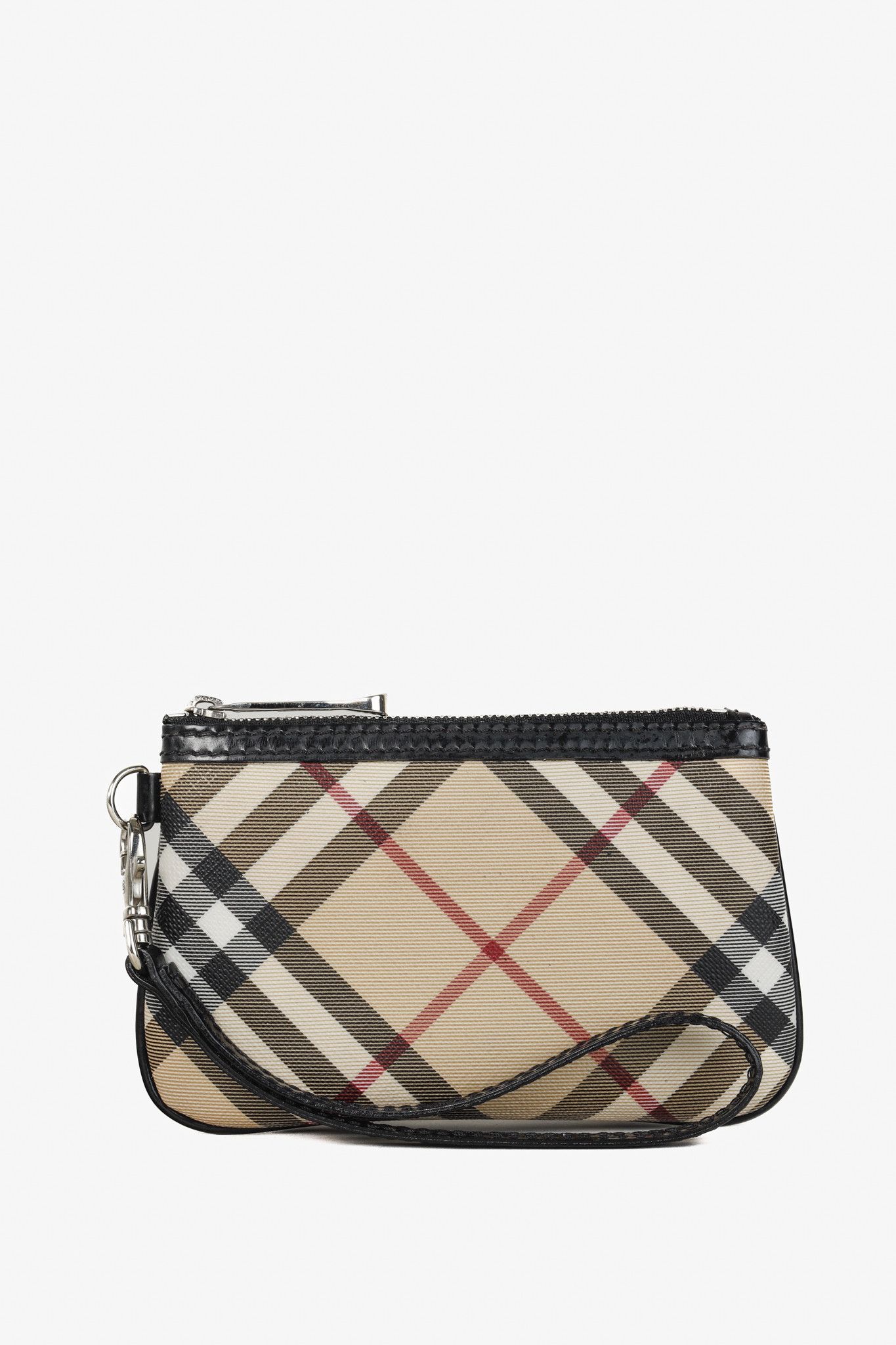 Burberry Burberry Basic Nova Check Flat Pouch Wristlet Size ONE SIZE - 1 Thumbnail