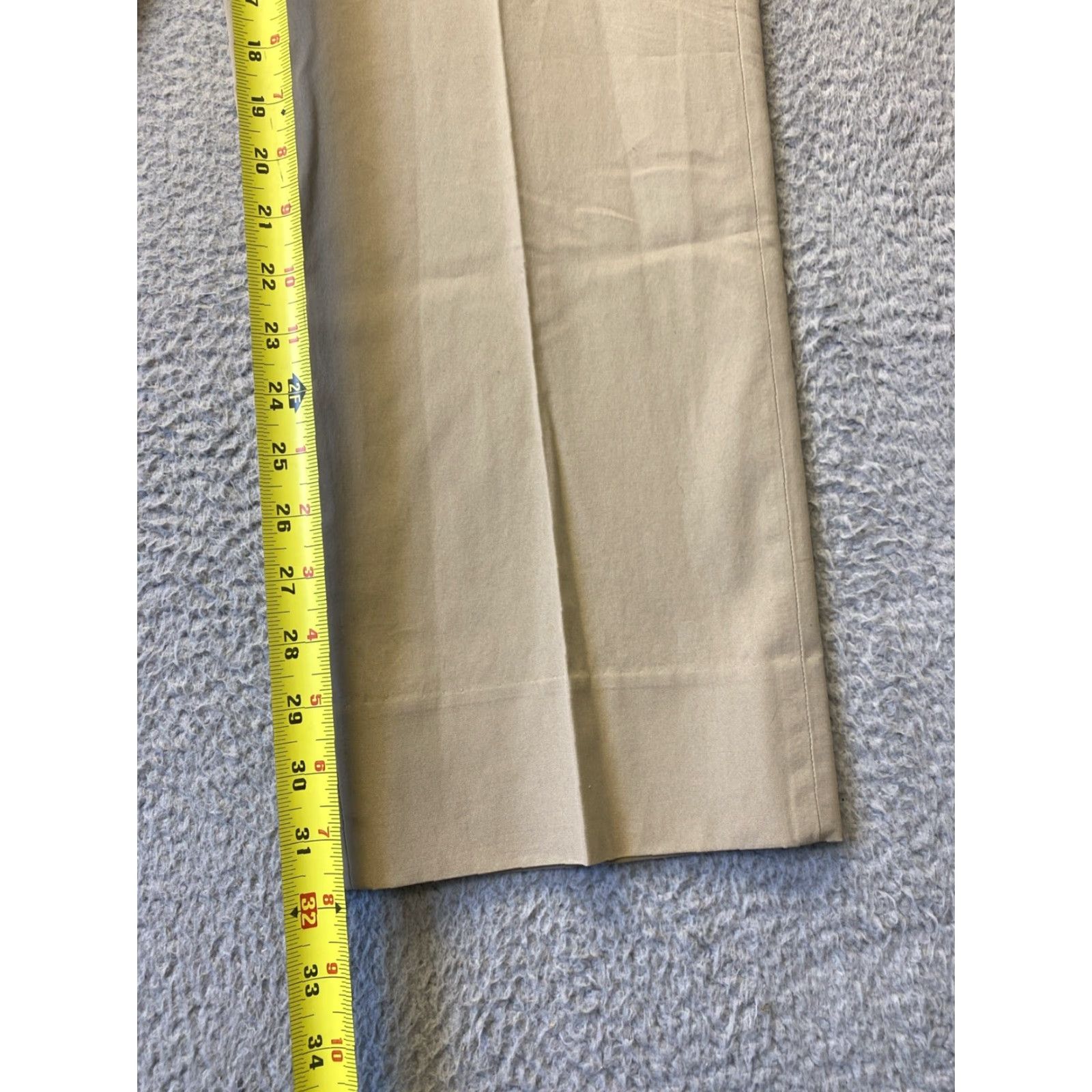 Brooks Brothers BROOKS BROTHERS Clark Fit Chino Pants 34W 32L Tan Solid Mens Size US 34 / EU 50 - 5 Thumbnail