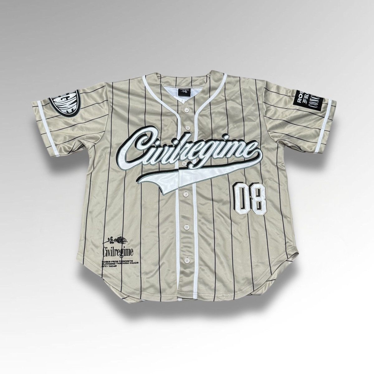 Civil Regime Civil Regime Striped Baseball Jersey Size US L / EU 52-54 / 3 - 1 Thumbnail