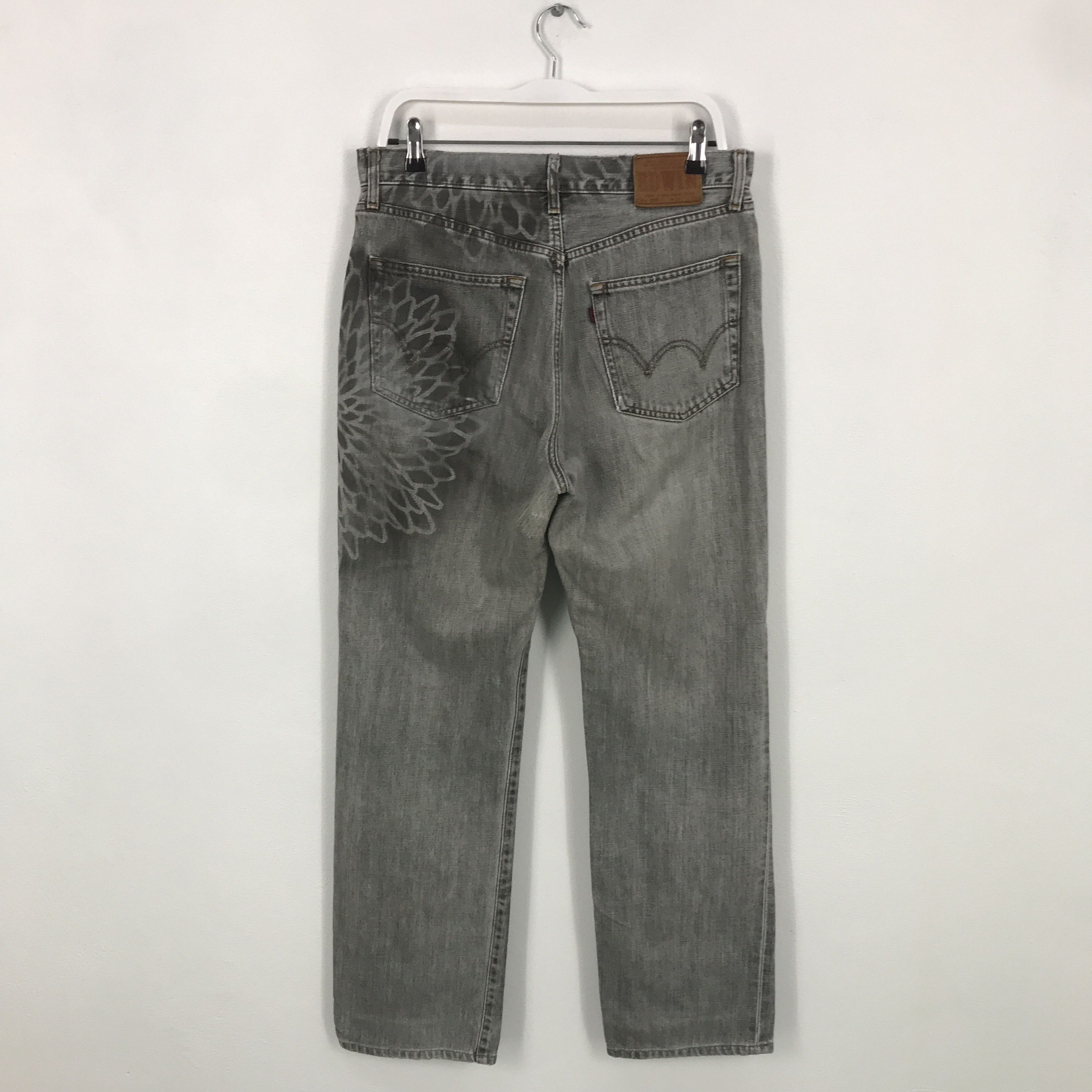 Edwin × Japanese Brand Rare Edwin 503 regular Style distressed jeans pants Size US 32 / EU 48 - 2 Thumbnail