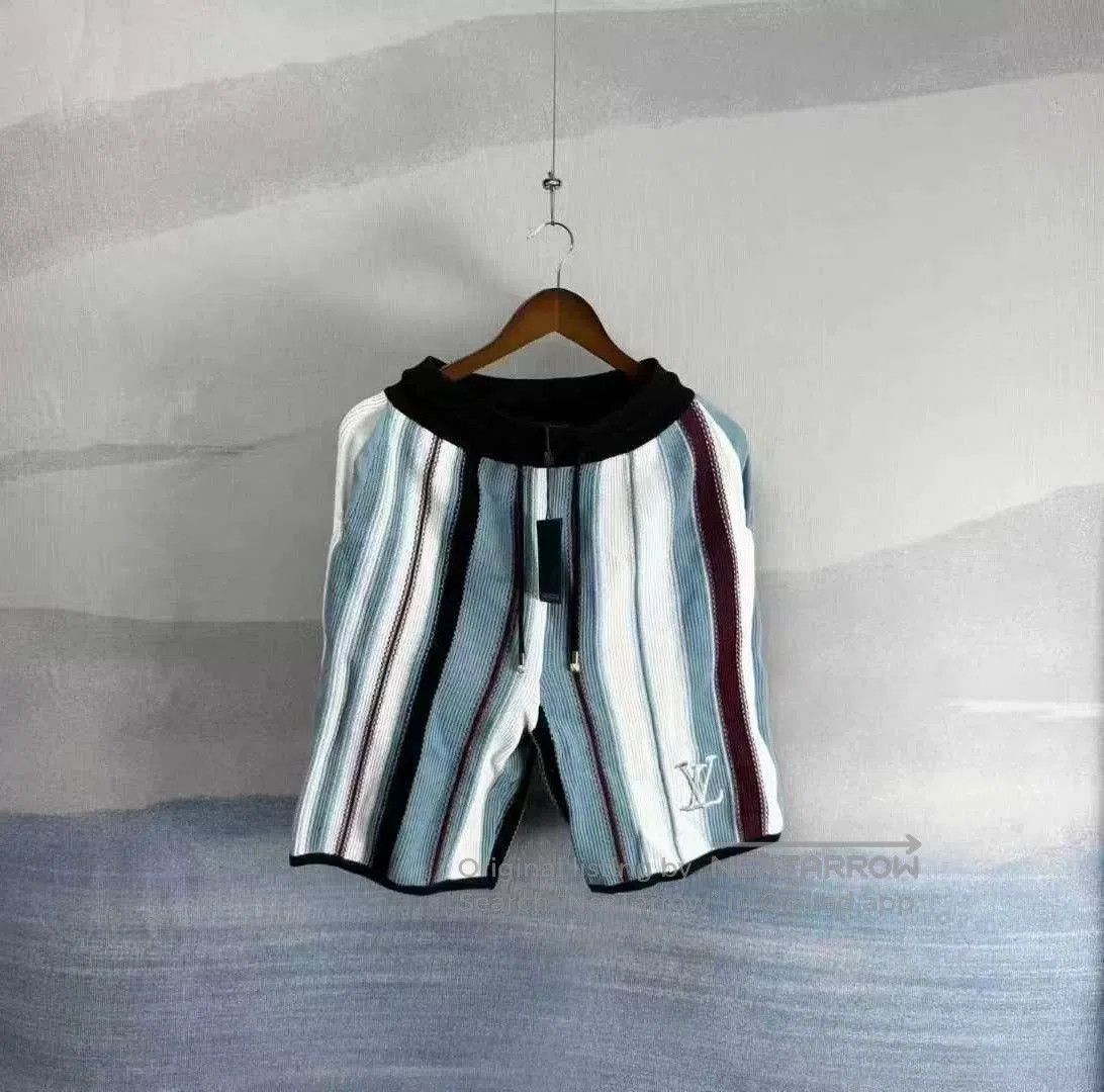 Louis Vuitton louis vuitton striped embroidered knit shorts. Size 23" - 1 Thumbnail