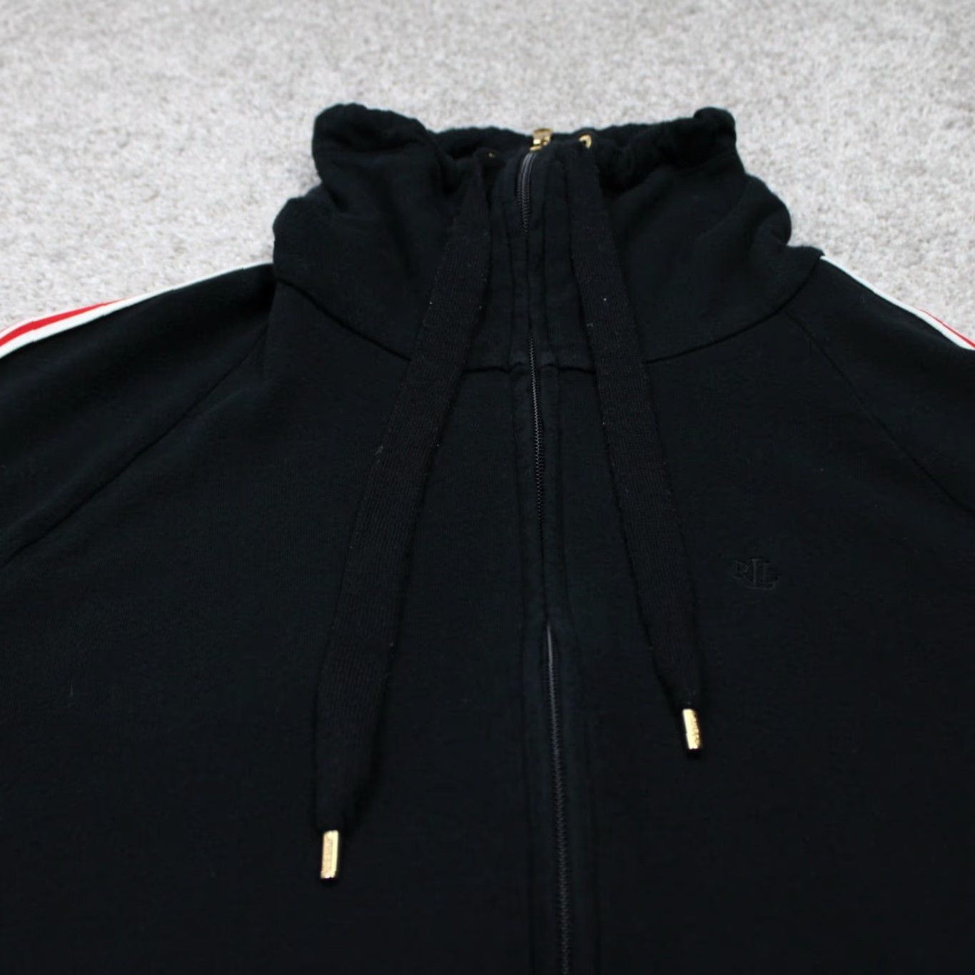 Ralph Lauren LAUREN Ralph Lauren Sweater Women Medium Black High Neck Full Zip L/S Sweatshirt Size M / US 6-8 / IT 42-44 - 4 Thumbnail