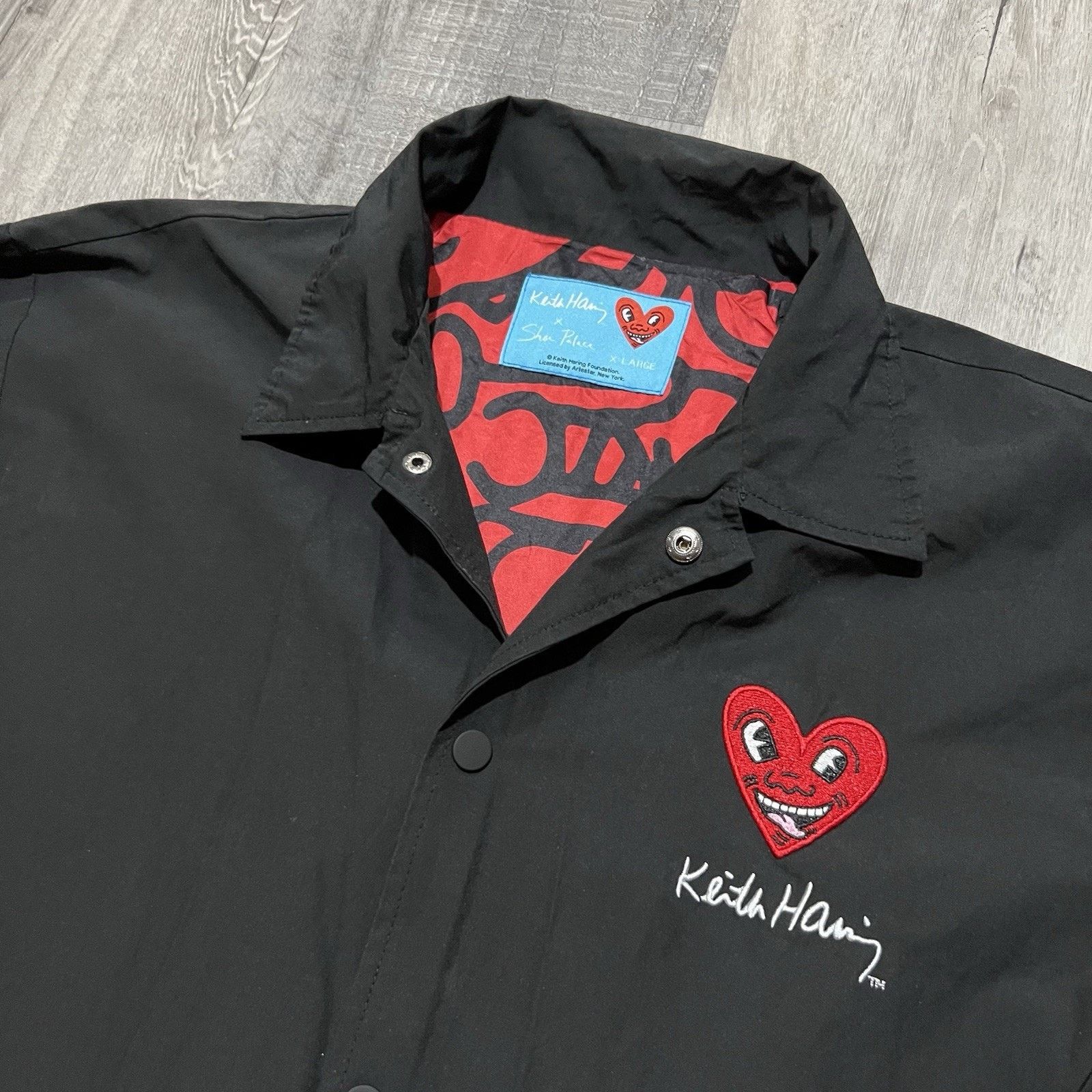 Keith Haring Keith Haring X Shoe Palace Coach Jacket Snap Up Heart Logo Size US XL / EU 56 / 4 - 3 Thumbnail