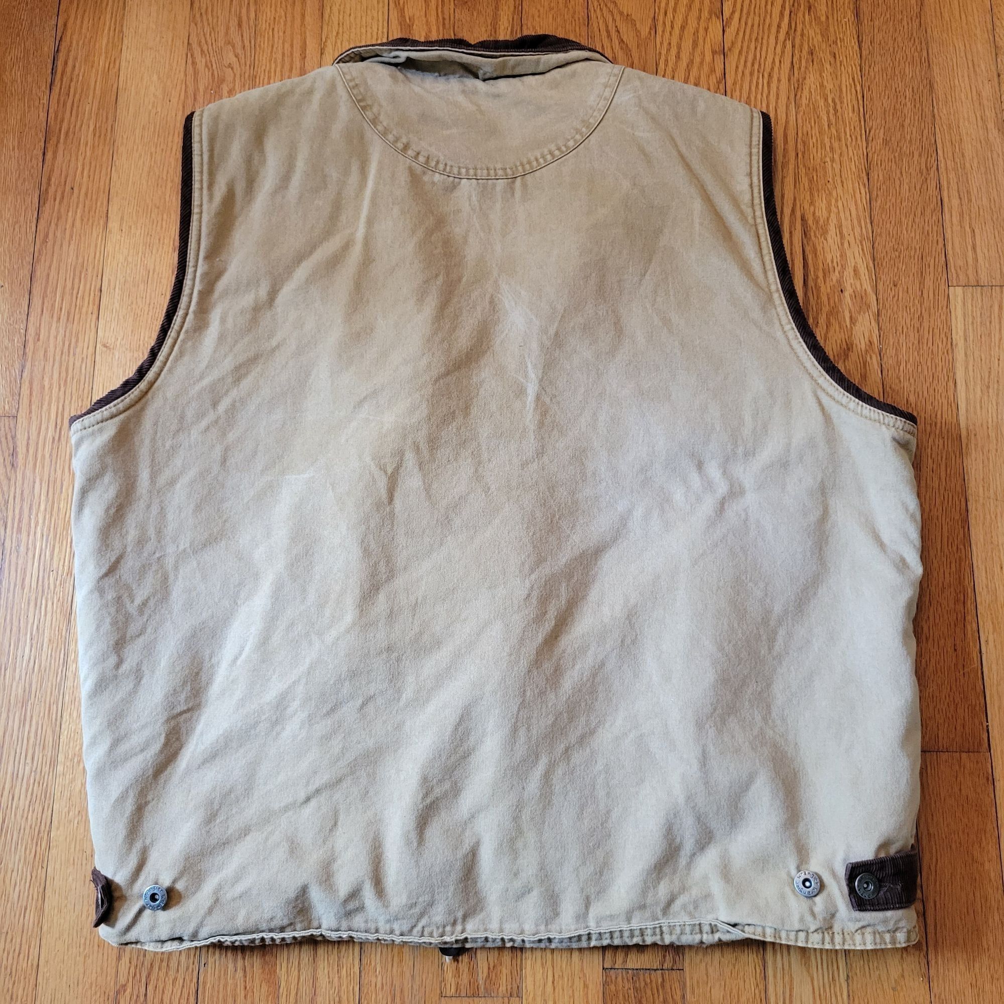 Wrangler Wrangler Hero Sherpa Lined Tan Canvas Vest XL Work Barn Chor Size US XL / EU 56 / 4 - 3 Thumbnail