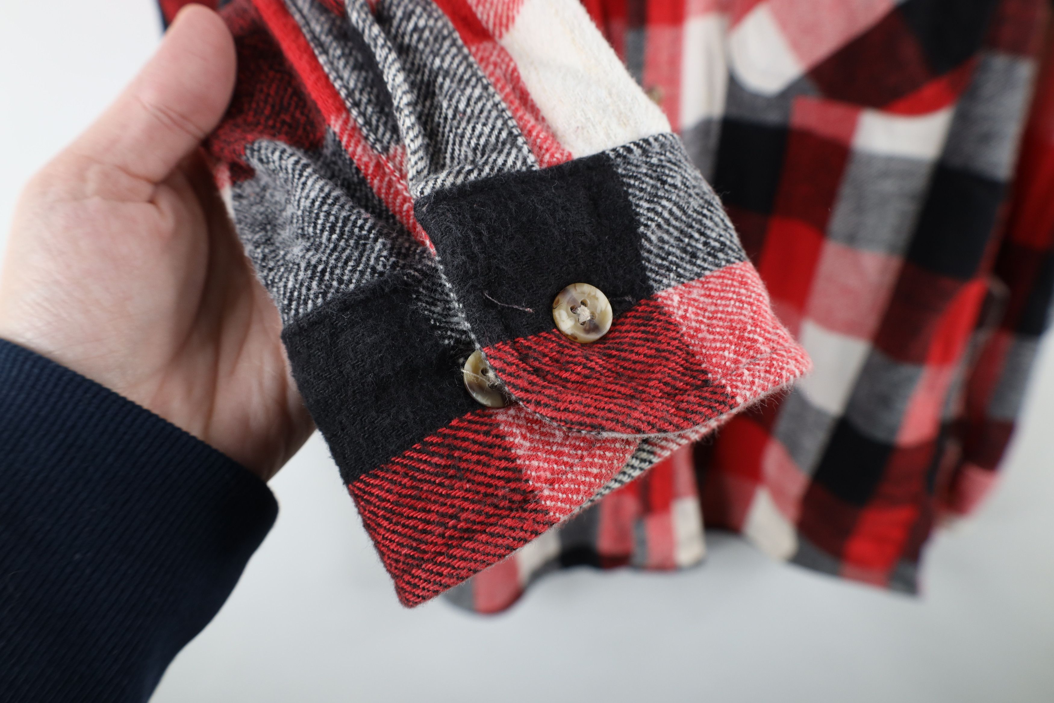 Vintage Vintage 90s Streetwear Heavyweight Flannel Button Shirt Size US L / EU 52-54 / 3 - 8 Thumbnail
