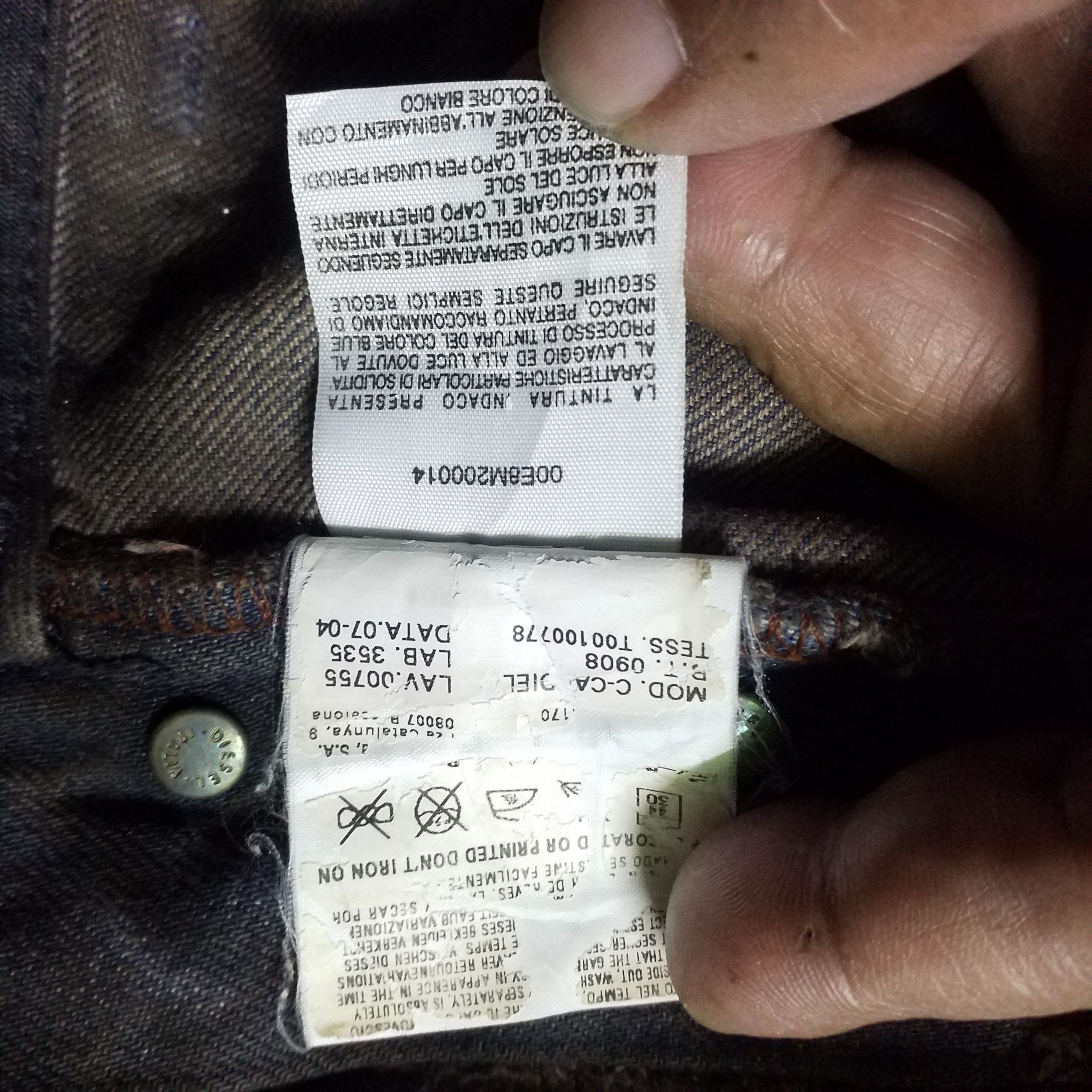 Diesel DIESEL BUSH PANT OPEN LEG SMOKE COLOUR DESIGN Size US 31 - 9 Thumbnail
