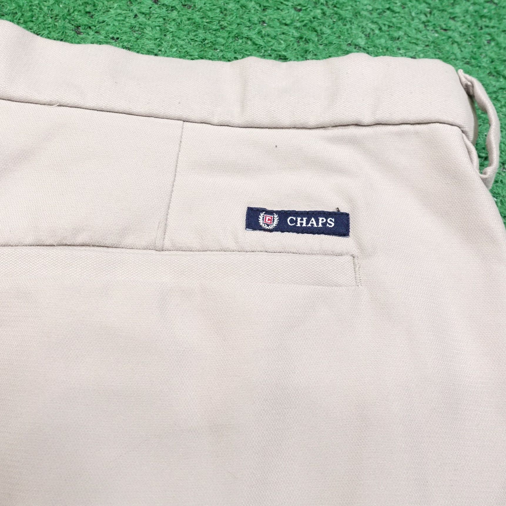 Chaps Chaps Shorts Mens Flat Front Beige Khaki Polyester Size 42 Regular Front Zip Inseam 8.5in Casual Chino BeigeMens 42 Size US 42 / EU 58 - 5 Thumbnail