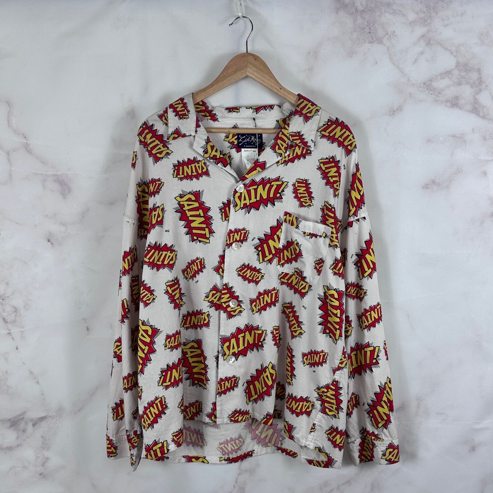 Saint Michael A/W22 POW Comic Button-Up Shirt Size US L / EU 52-54 / 3 - 1 Thumbnail