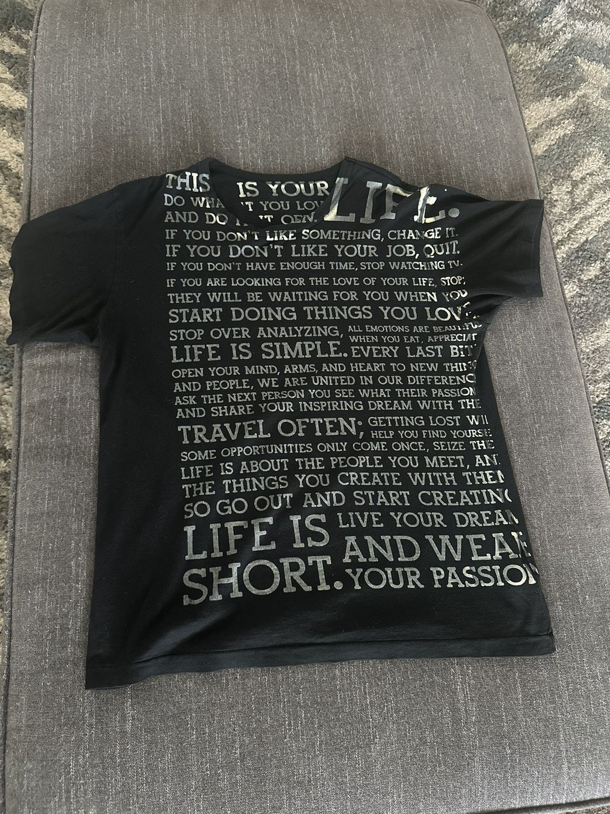 Yohji Yamamoto SS11 “Life” tee Size US M / EU 48-50 / 2 - 2 Thumbnail