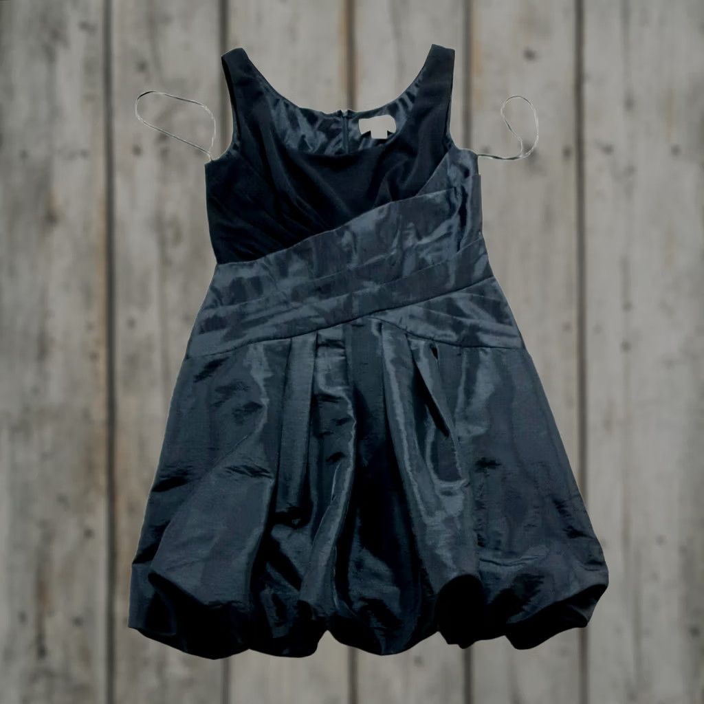 Jessica Simpson Jessica Simpson Dress Womens Formal Black A-Line Poof Gathered Balloon Flair Size 10