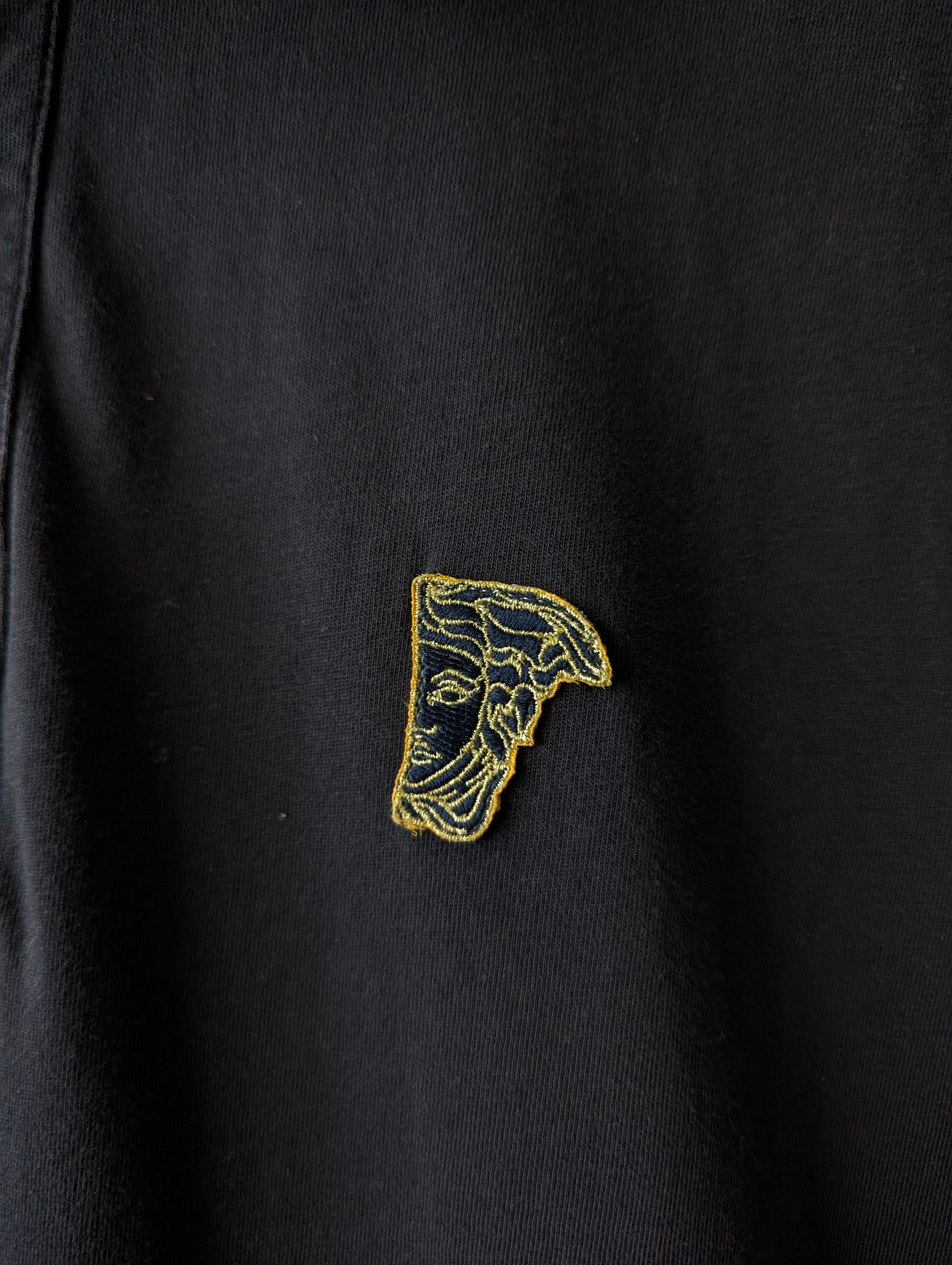 Versace Versace Collection Polo Shirt Cotton Navy Gold Medusa Patch Size US M / EU 48-50 / 2 - 3 Thumbnail