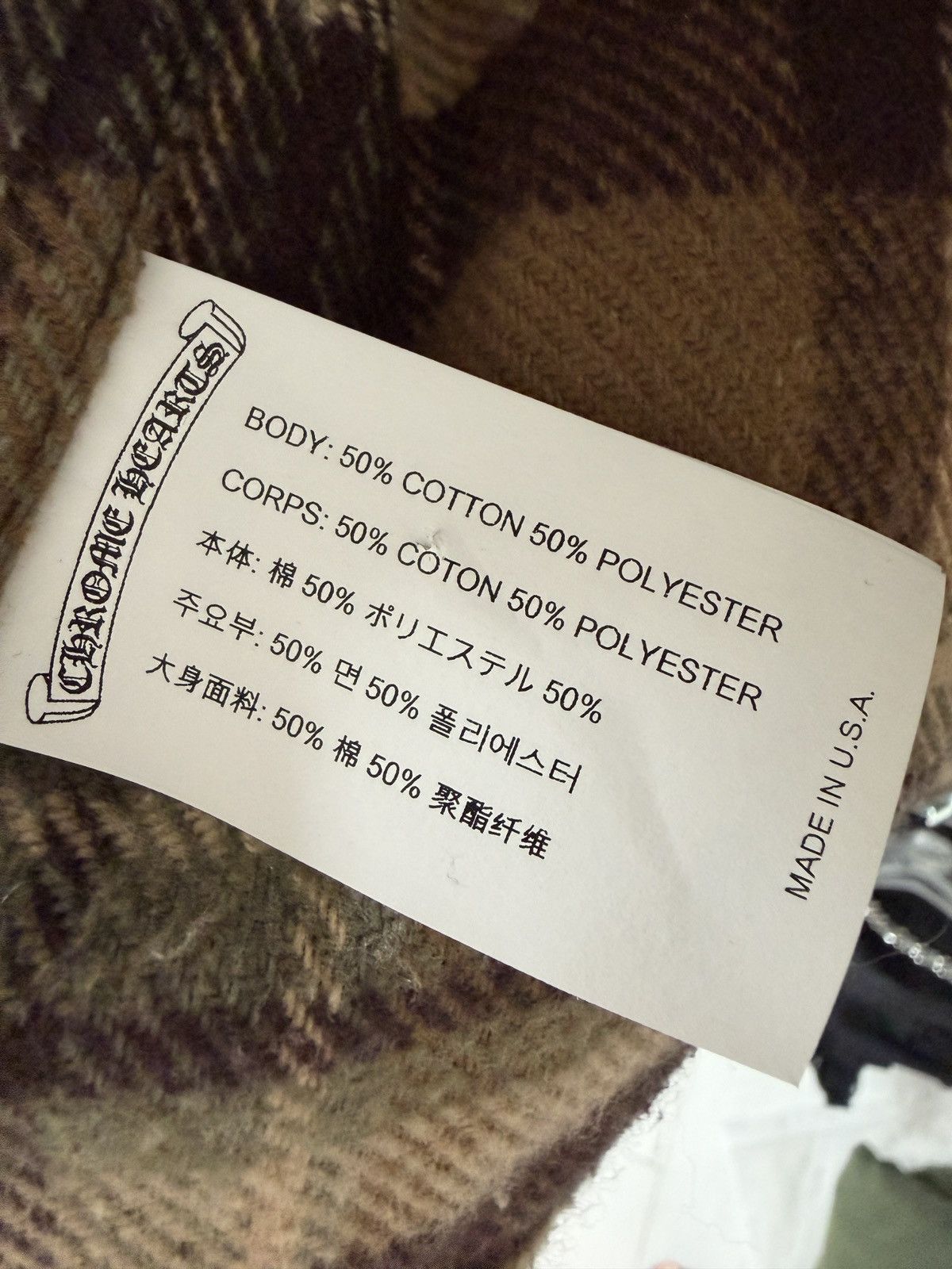 Chrome Hearts Chrome Hearts Brown Workdog Flannel Button Ups Shirt Size US L / EU 52-54 / 3 - 9 Thumbnail