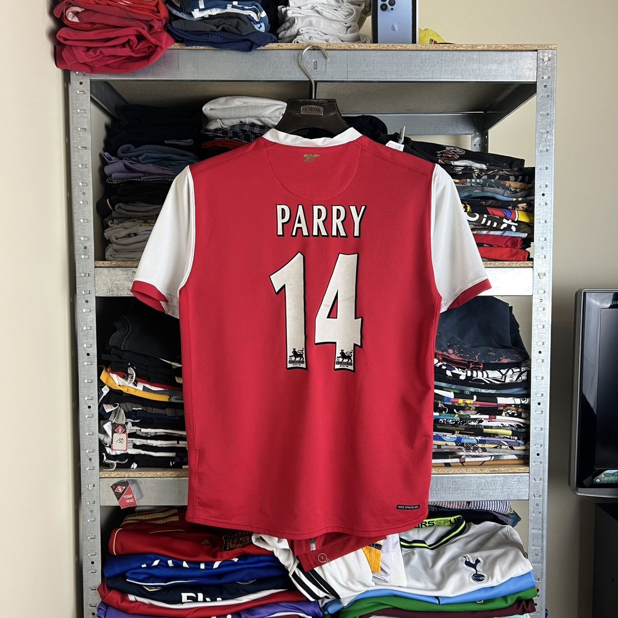 Other Rare! Parry 14 Nike Arsenal Soccer Jersey Shirt 00s Size US M / EU 48-50 / 2 - 1 Thumbnail