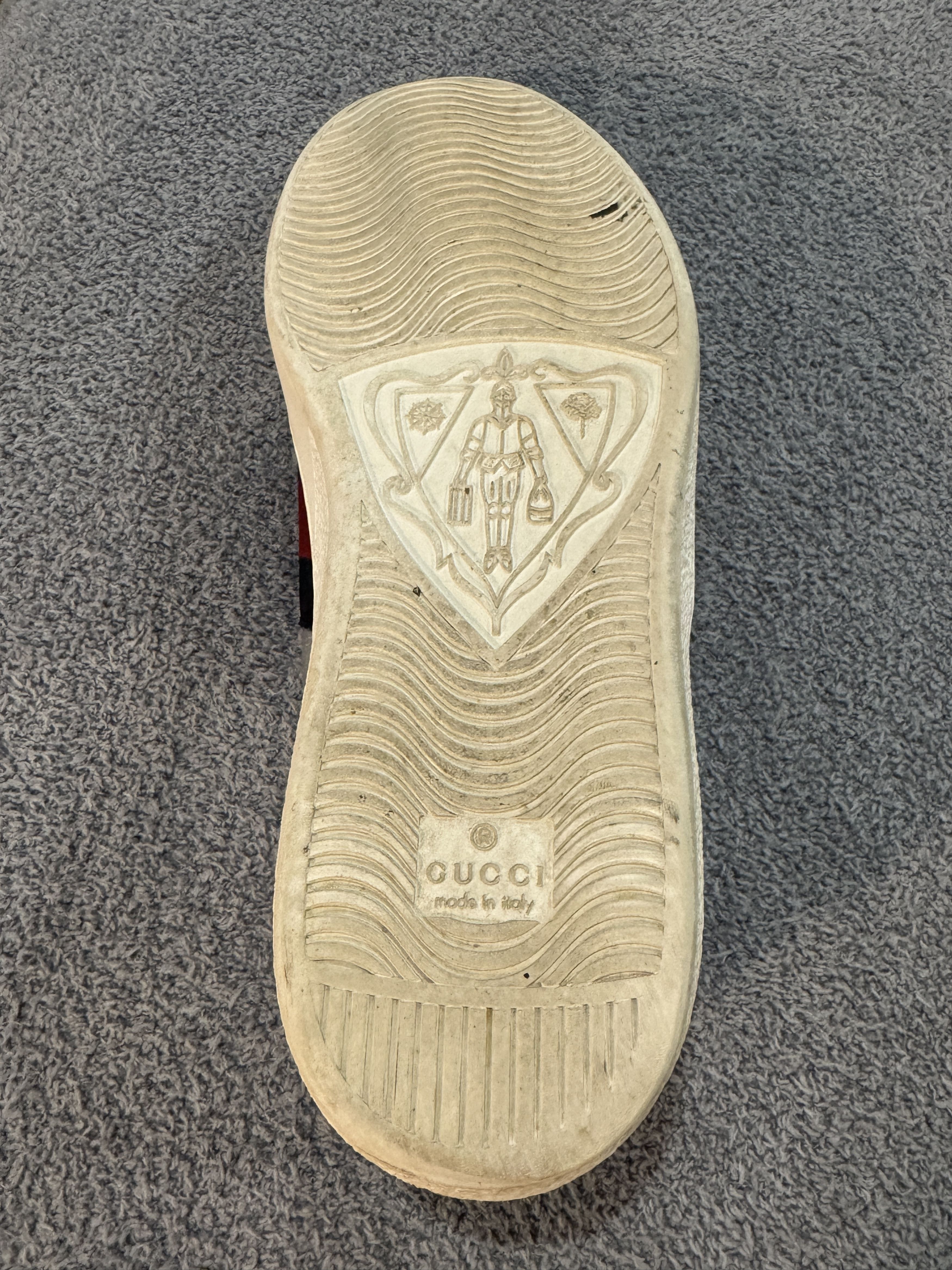 Gucci Gucci Ace Sneakers Silver Leather – Size 7 EU 40 Size US 7 / EU 40 - 3 Thumbnail